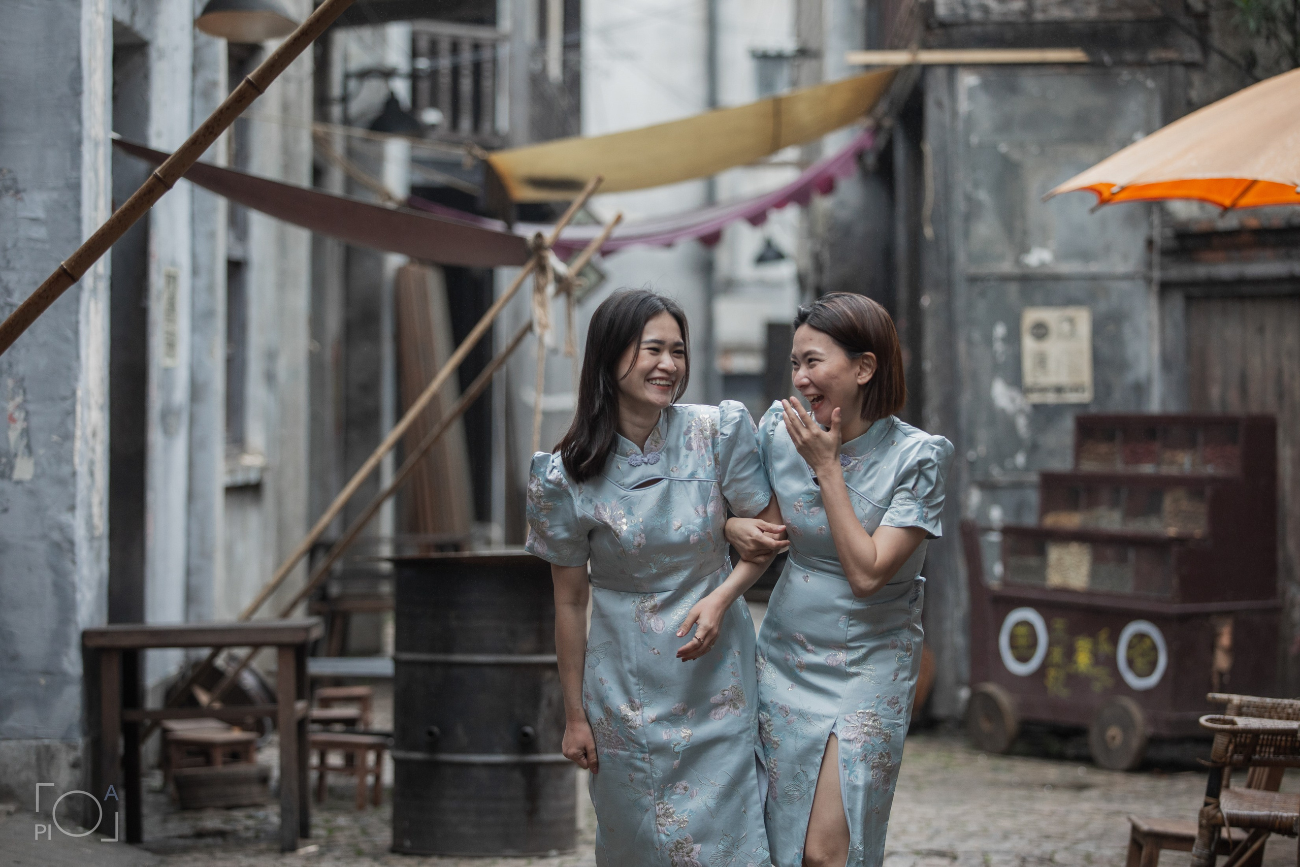 Шанхай 1930 годов, ретро-фотосессии в Шанхайской фотостудии. Семейная фотосессия в китайском ретро-стиле. 