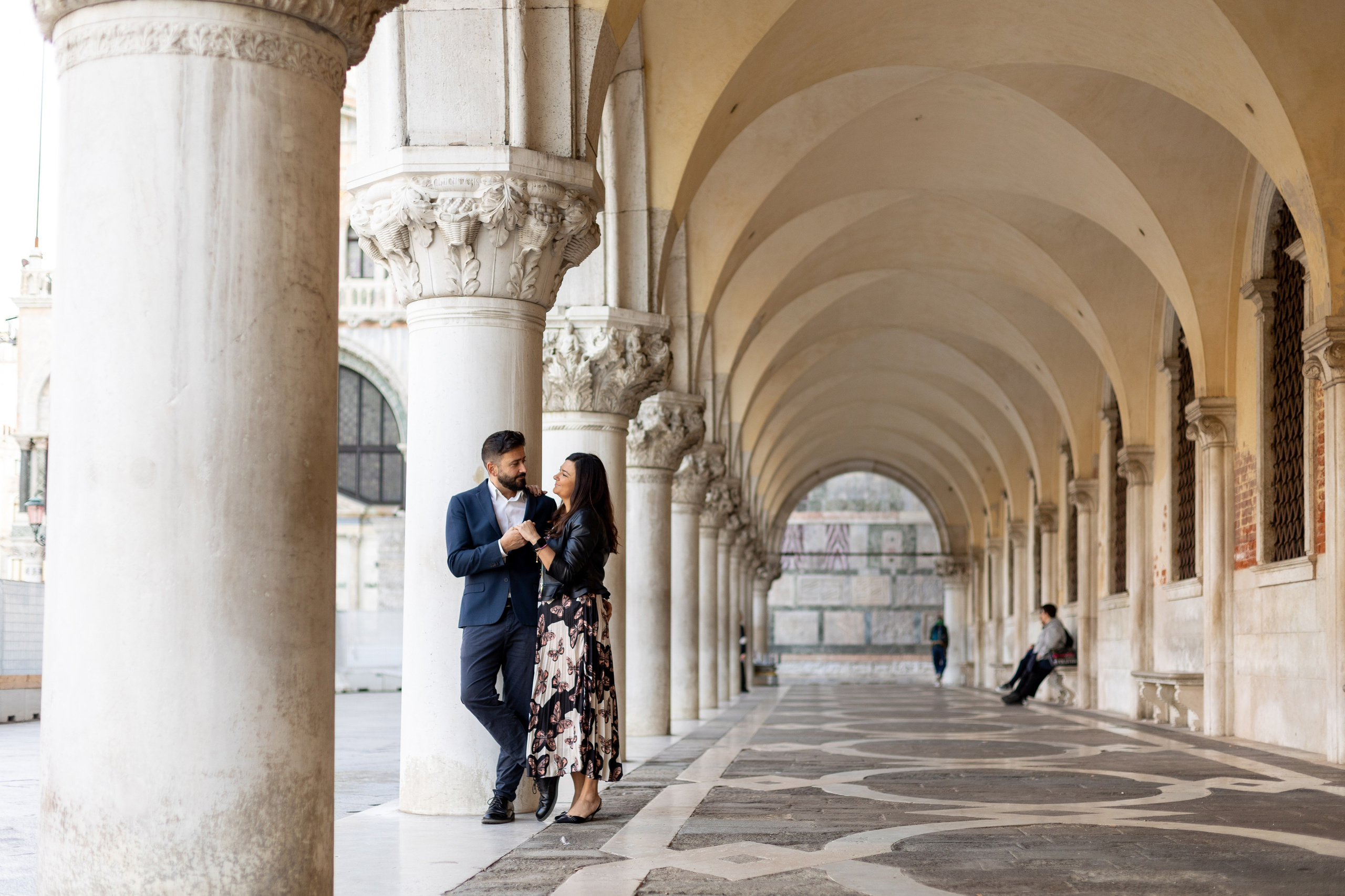 Margo and Vincenzo at dawn in Venice