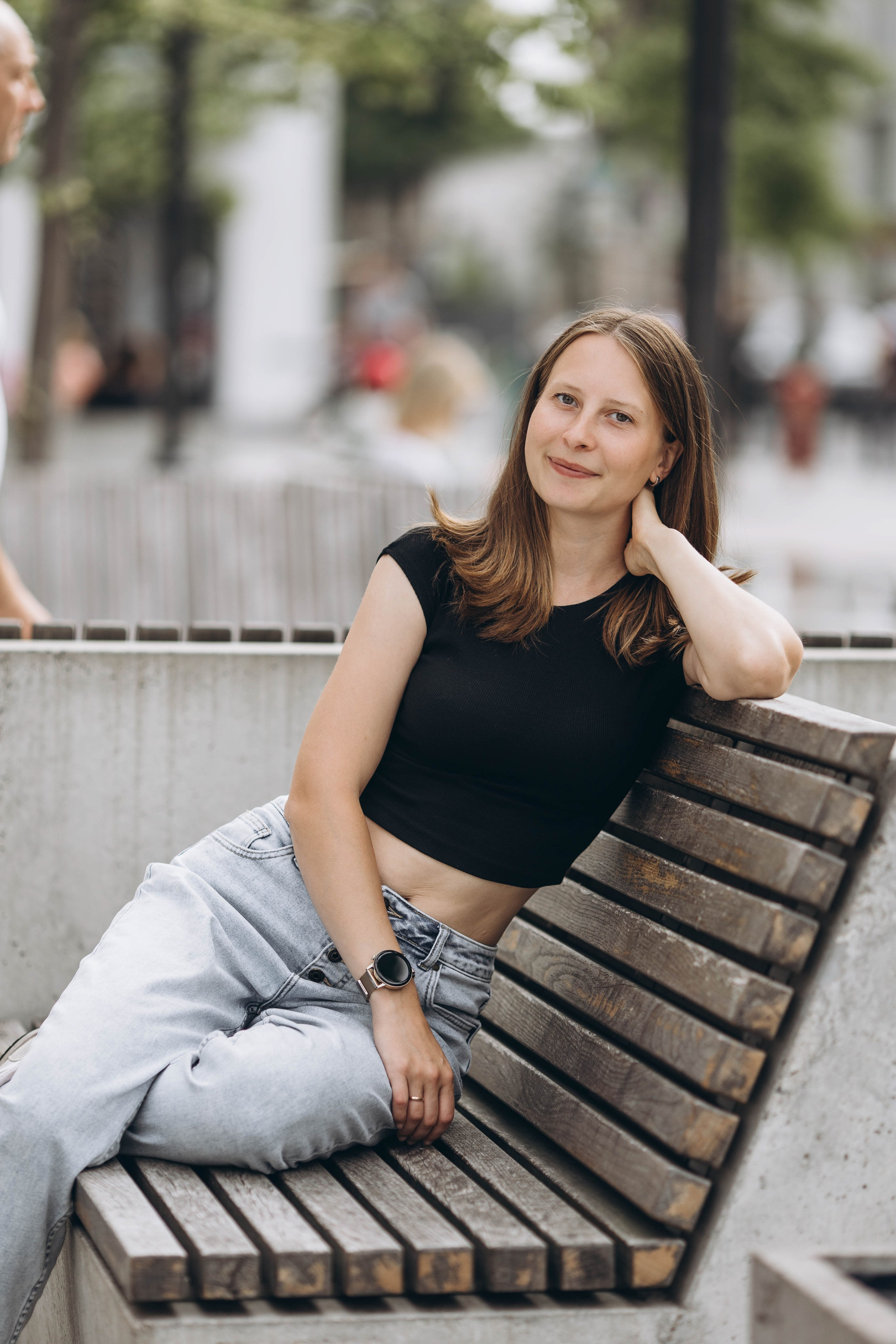 Along the streets of Vilnius in lifestyle style. Family photographer in Vilnuis Svetlana Naumova