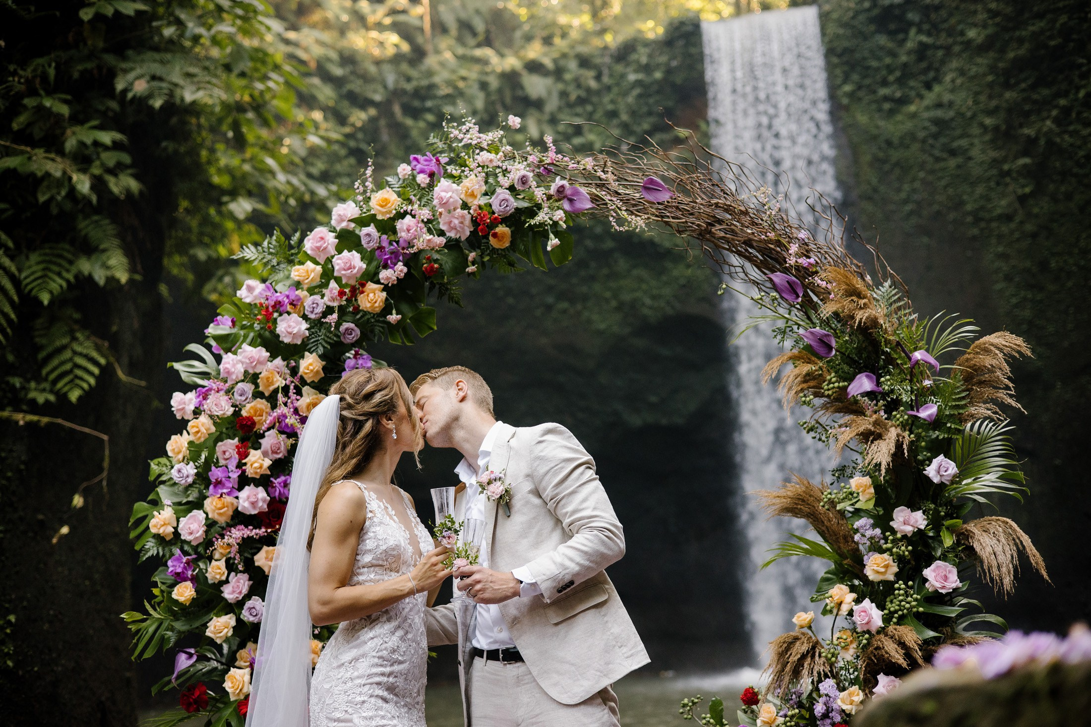 Waterfall wedding. Get.it.feel — Aesthetic Photography and Videography