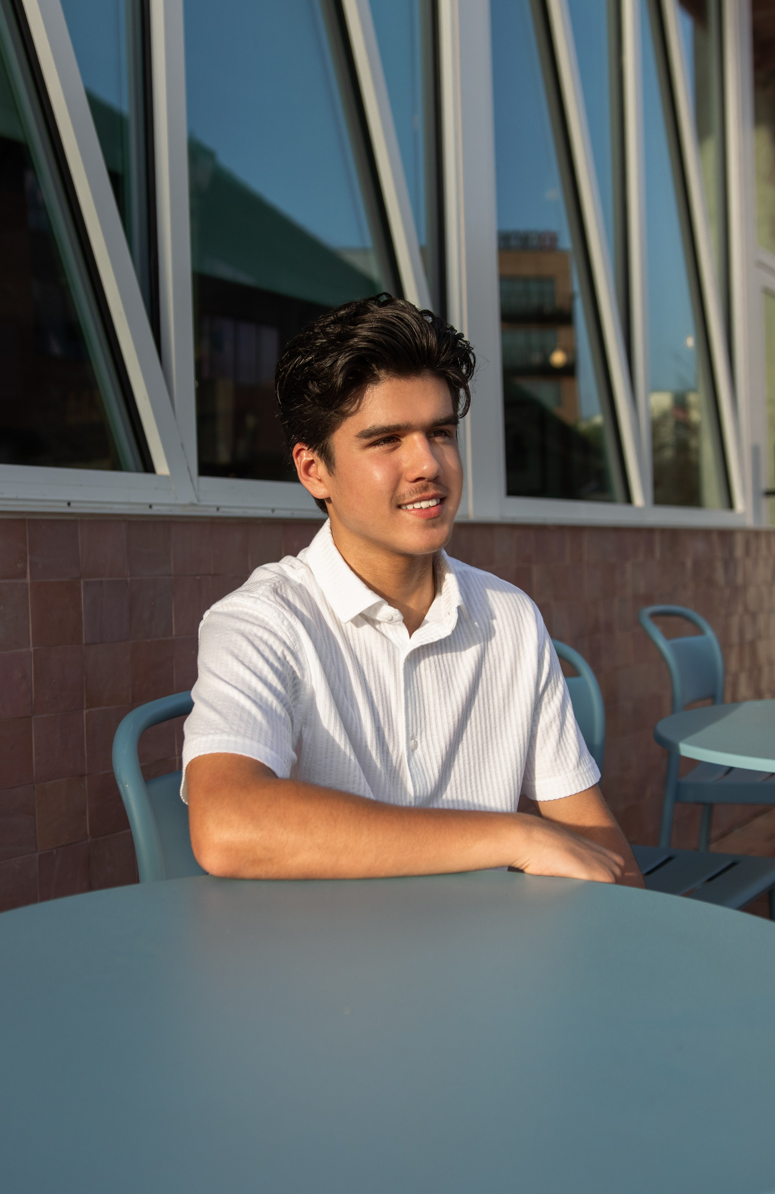 Parker's senior photoshoot at Mueller Lake Park in Austin, Texas