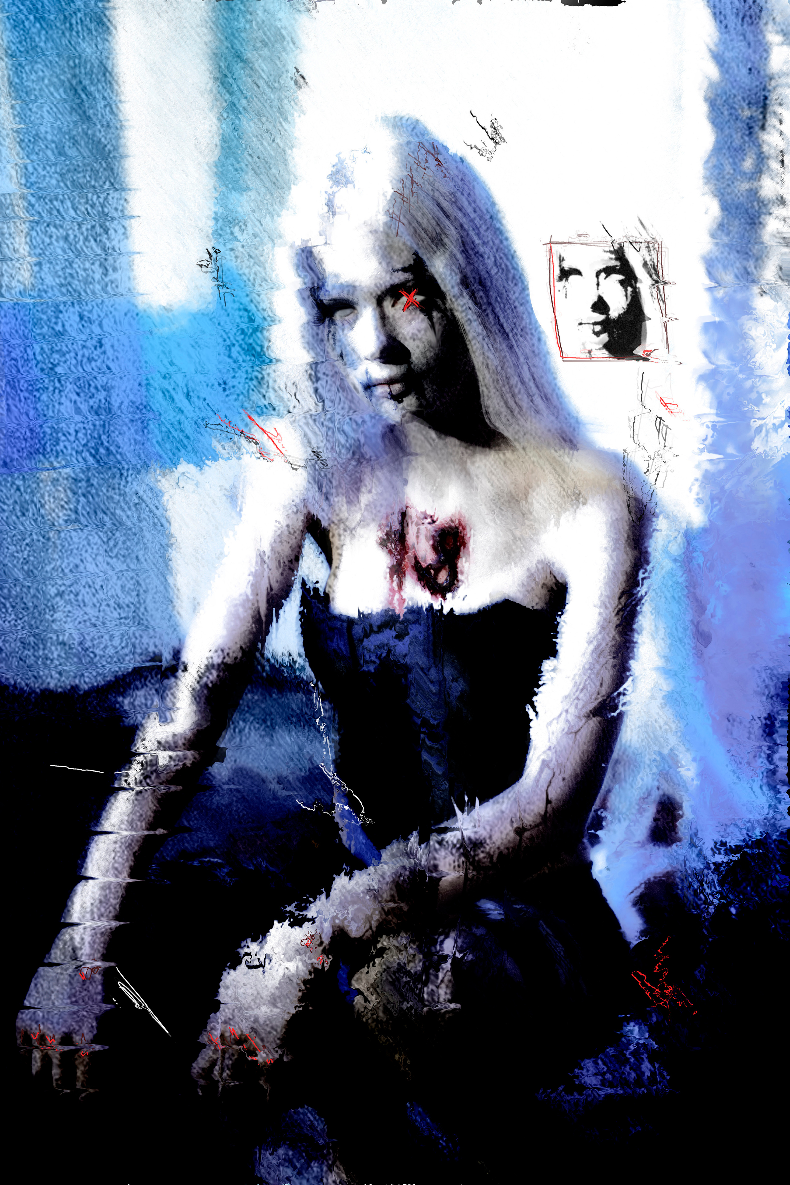 XENIA funeral birthday. Anna Omni — concept photographer and digital artist in Riga, Latvia