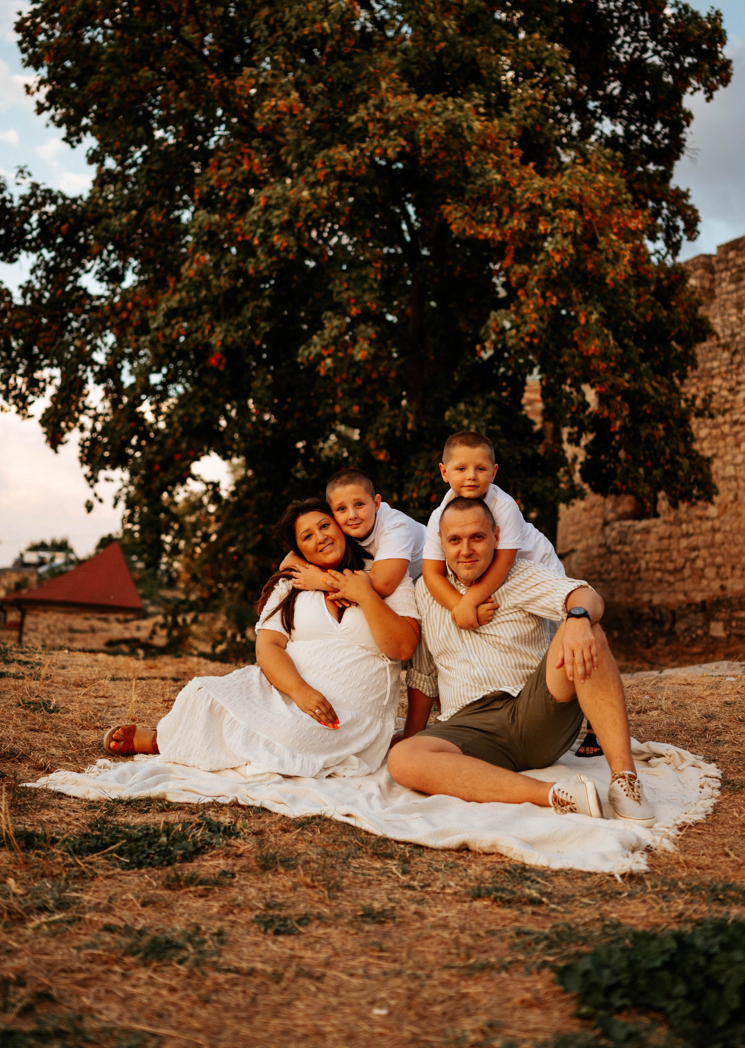 Bojana, Nikola, Stefan i Uroš - porodično fotografisanje. Dečiji i porodični fotograf