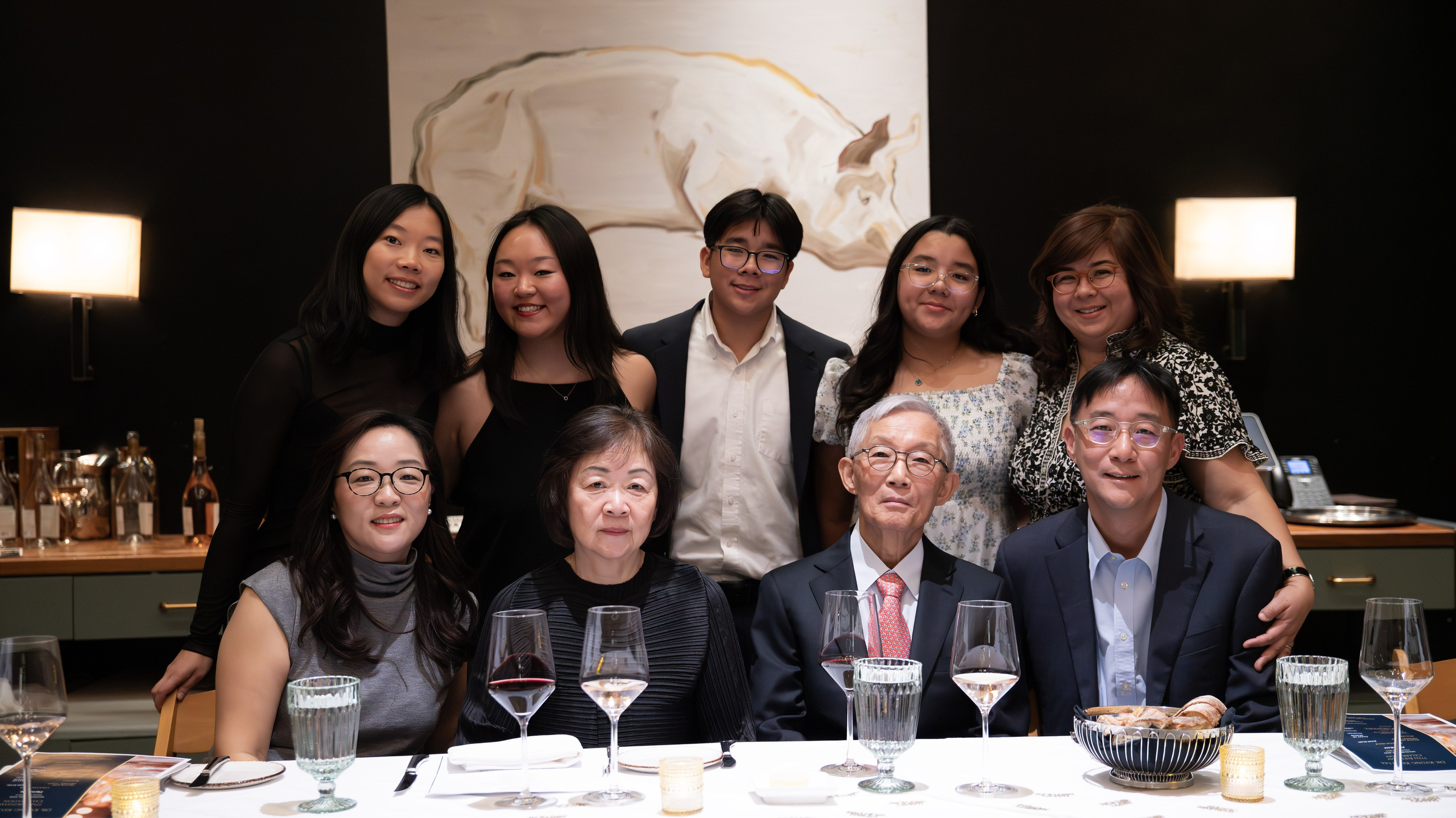 Korean Family 77th Birthday | Elegant European Restaurant Celebration. Family, lifestyle, and commercial photography in New York and New Jersey