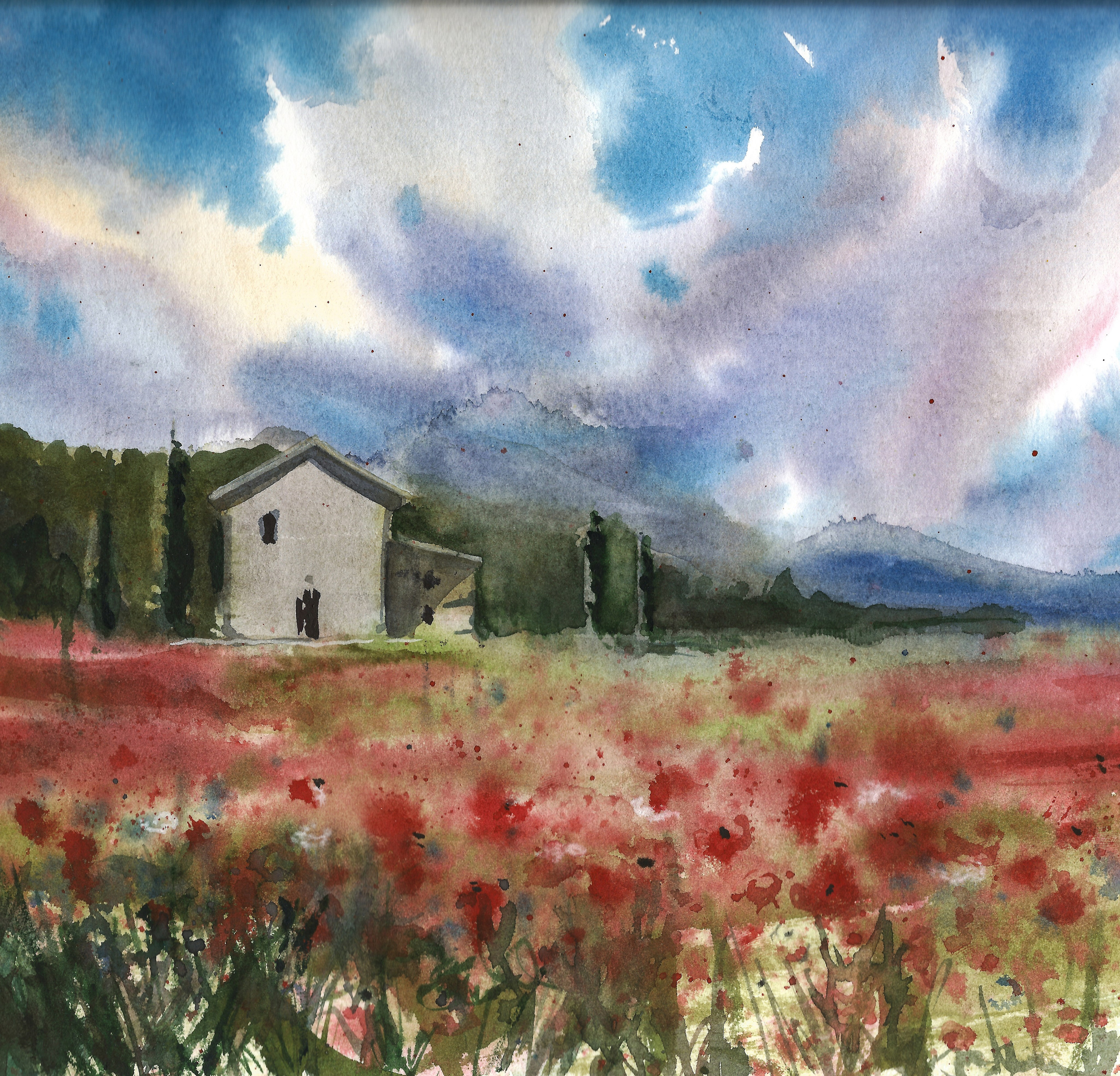 Nature landscapes. Angelina Sorokopud. Artist in Strasbourg