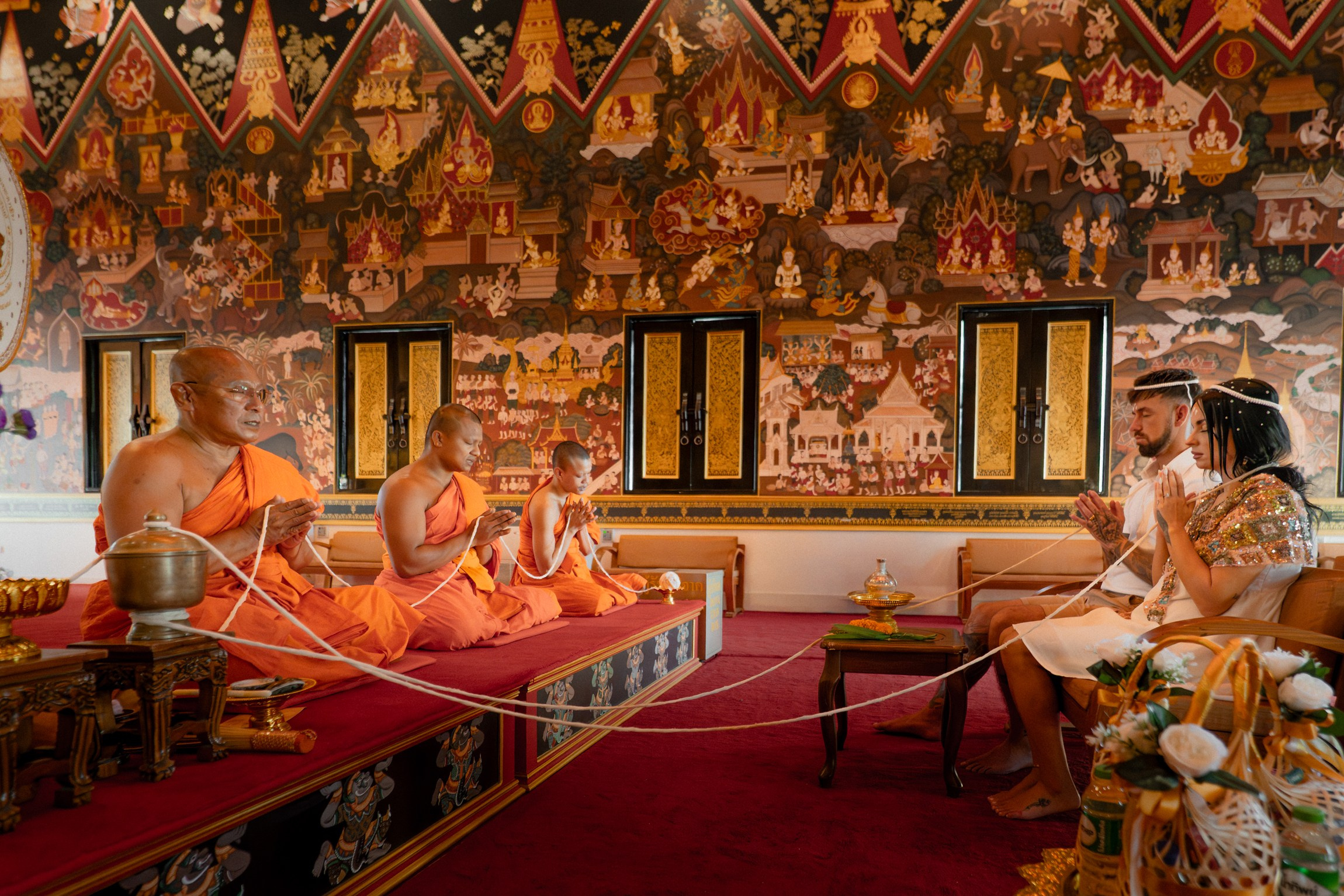 Georgia and Ben. Буддийская свадебная церемония на Самуи, Таиланд