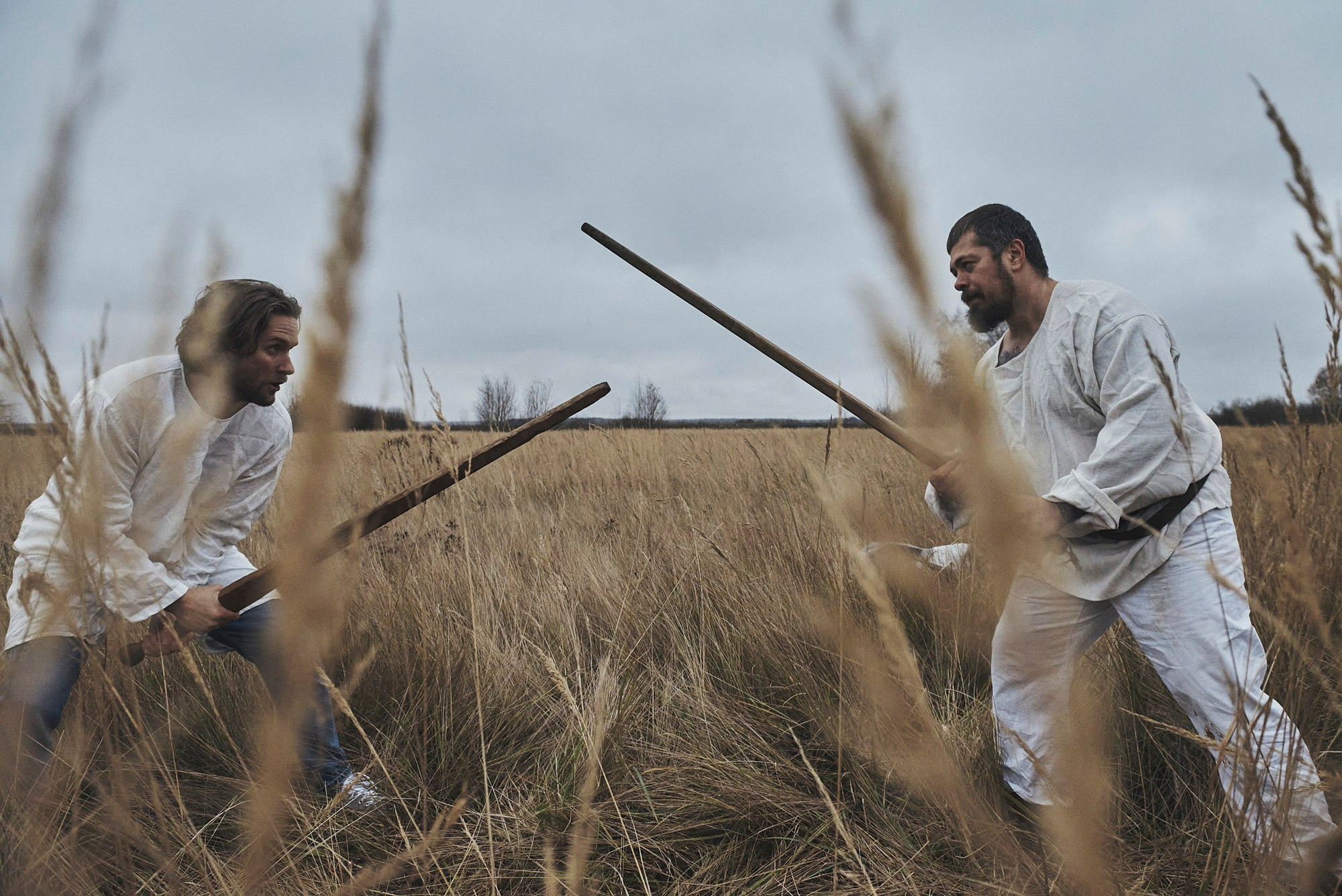 On the set of "Песнь о двух братьях", dir. Nikolay Shestak
