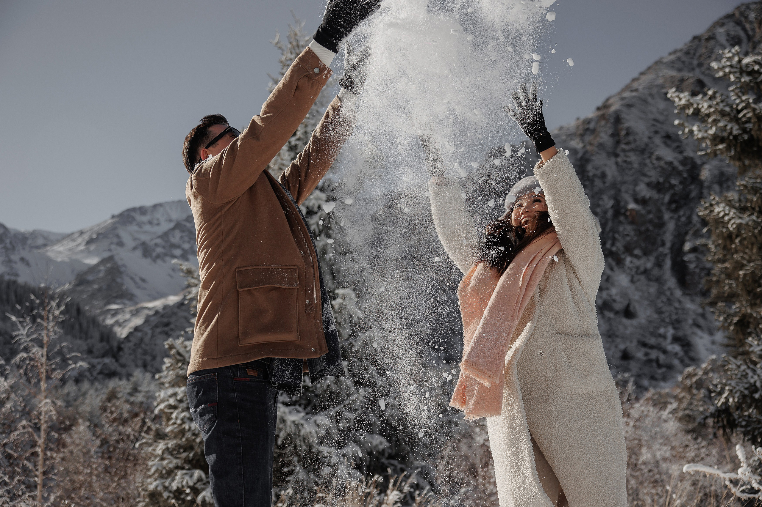 Зимняя Ала Арча 2025 год. Свадебный и семейный фотограф в Бишкеке Давлетбаев Талгат