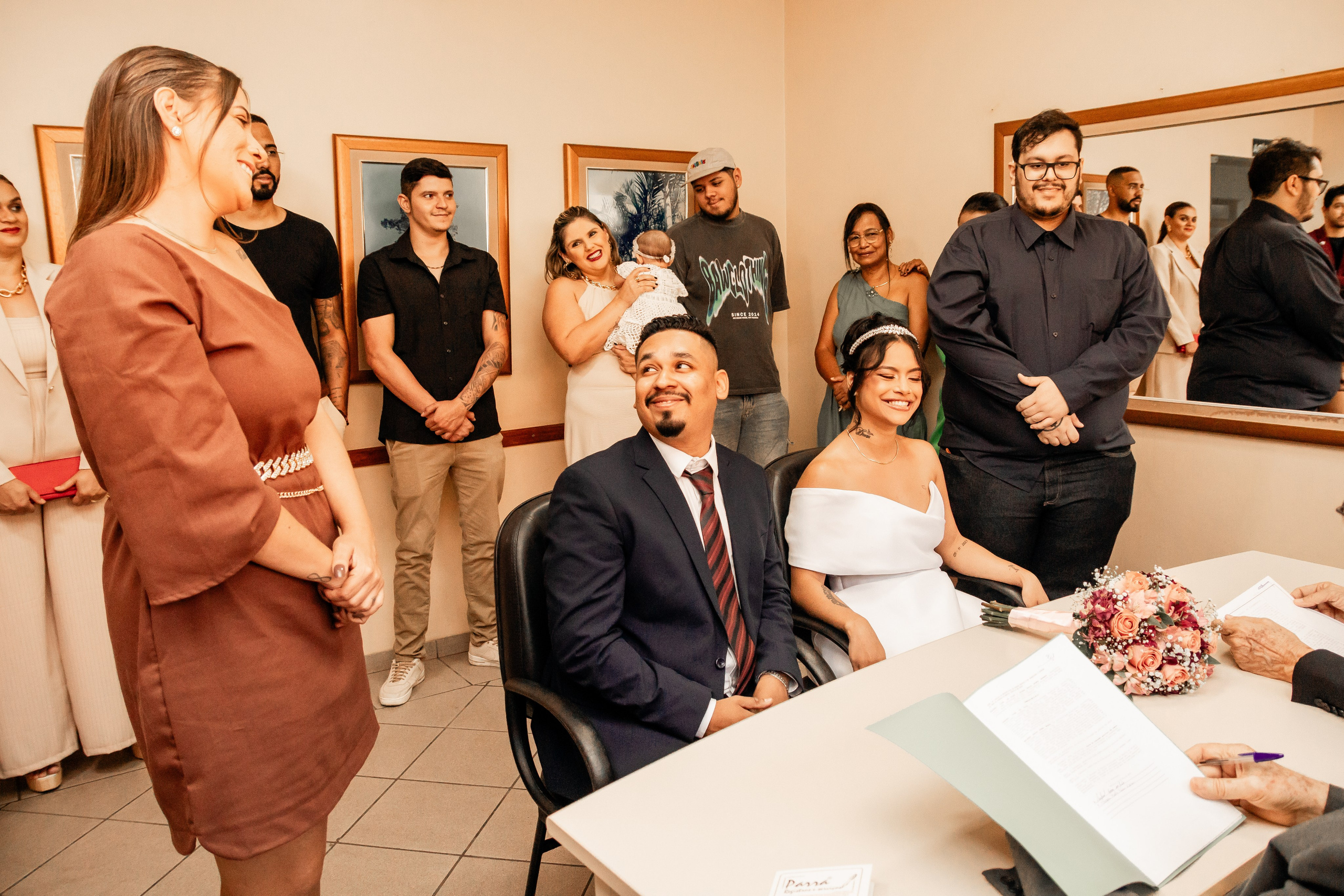 Civil Najara e Rafael. Fotógrafa de casamento e festa infantis em Marilía, São Paulo