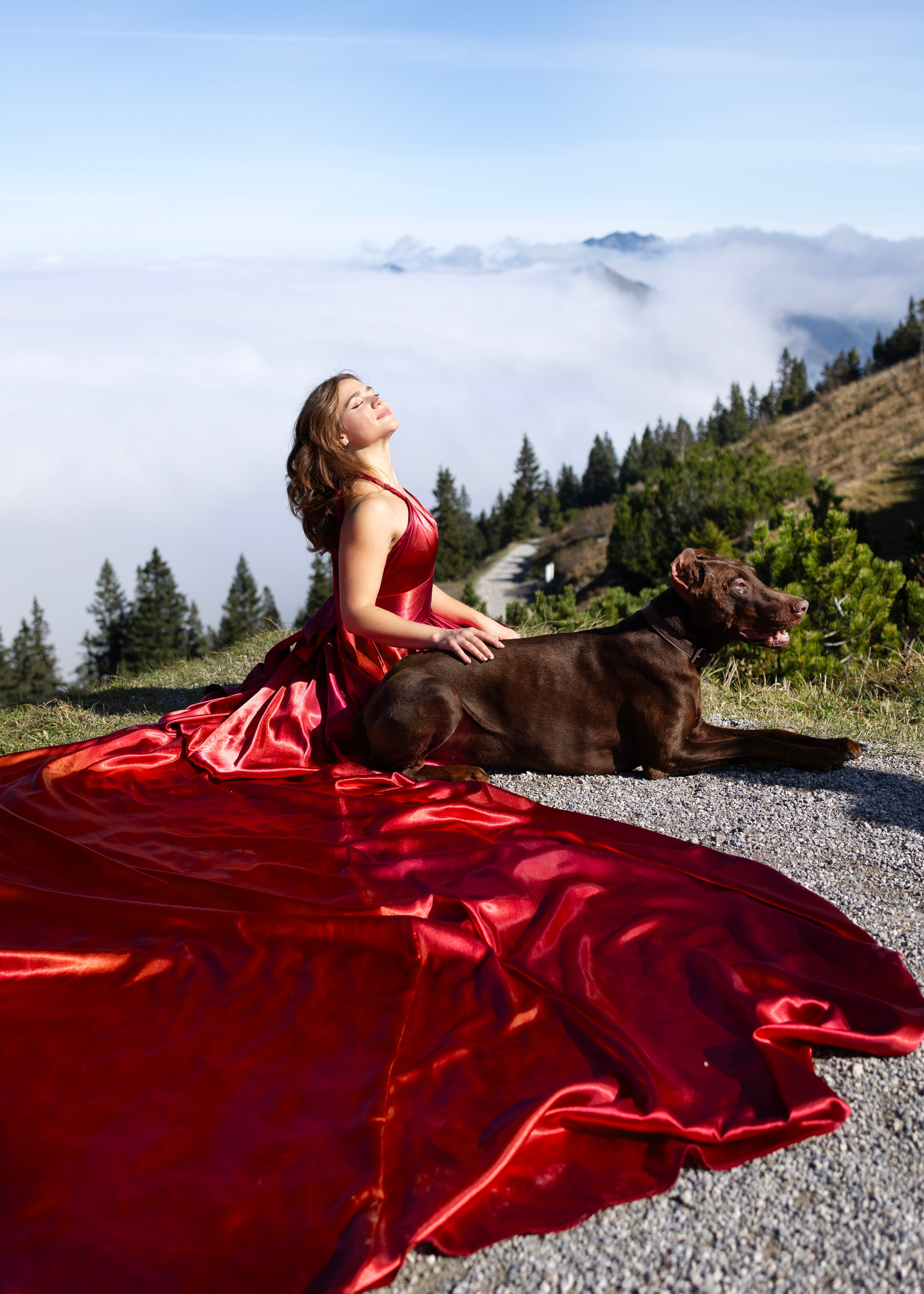 Shooting in the mountains. Photographer in Munich