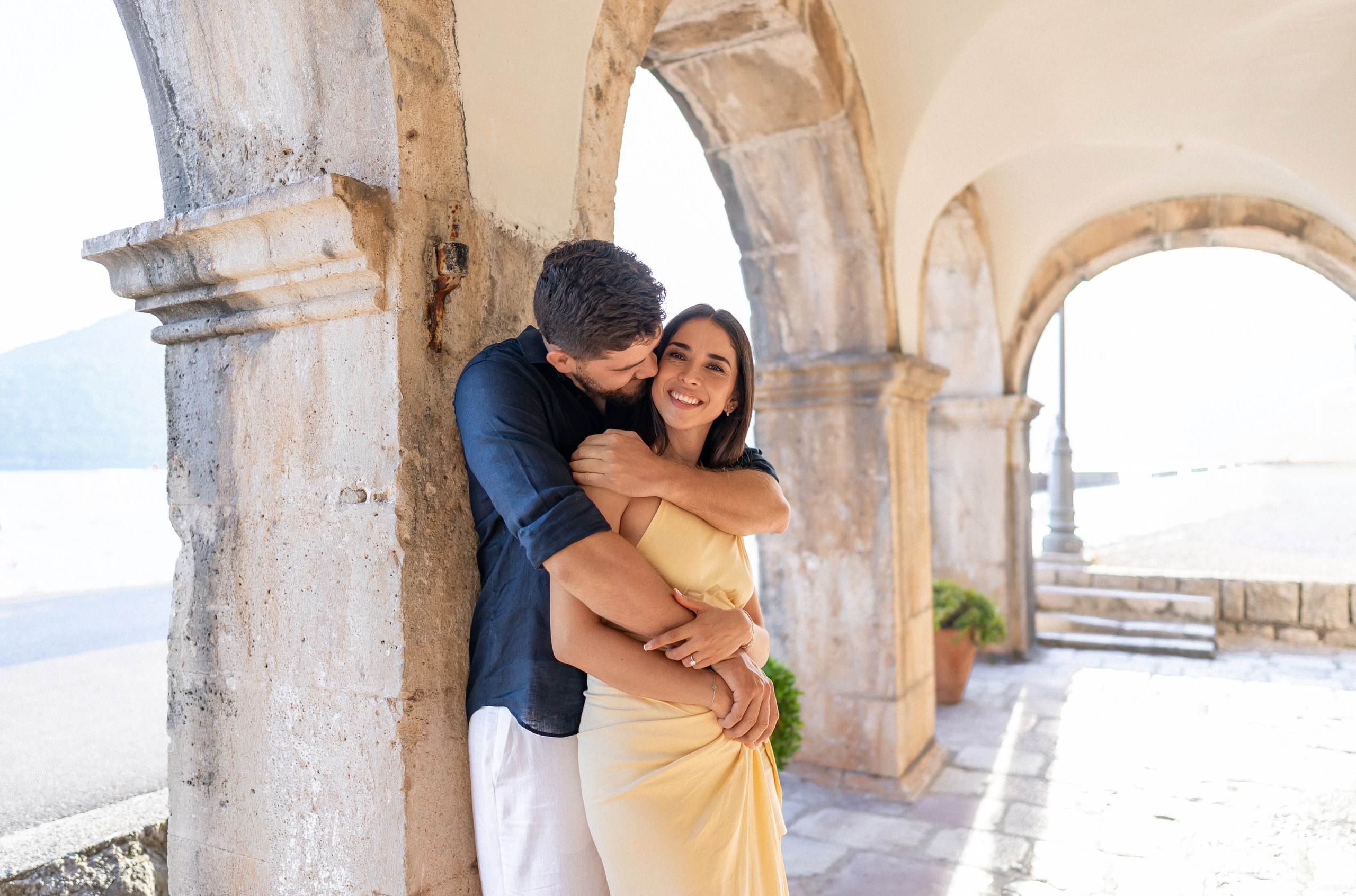 Perast Engagement Photoshoot. Bryllupsfotograf og videograf i Montenegro | Maria & Vasilii