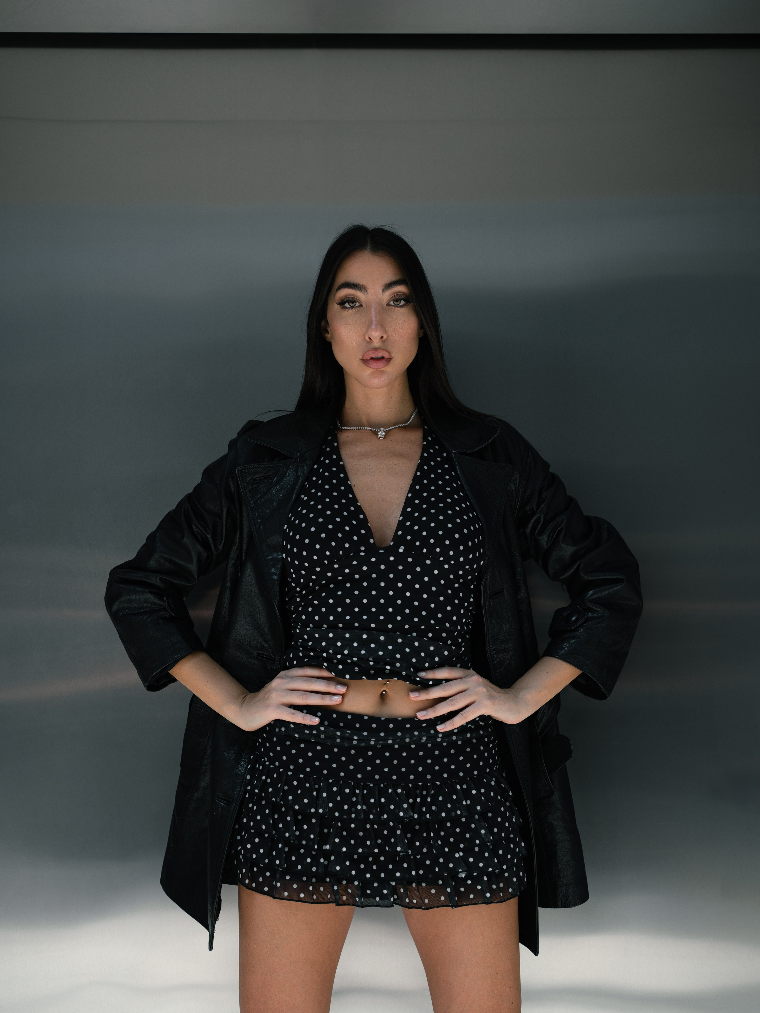 Urban geometry contemporary fashion portrait series in Dubai by Alisha Geva. Alisha Geva | Contemporary fashion women’s portrait Dubai