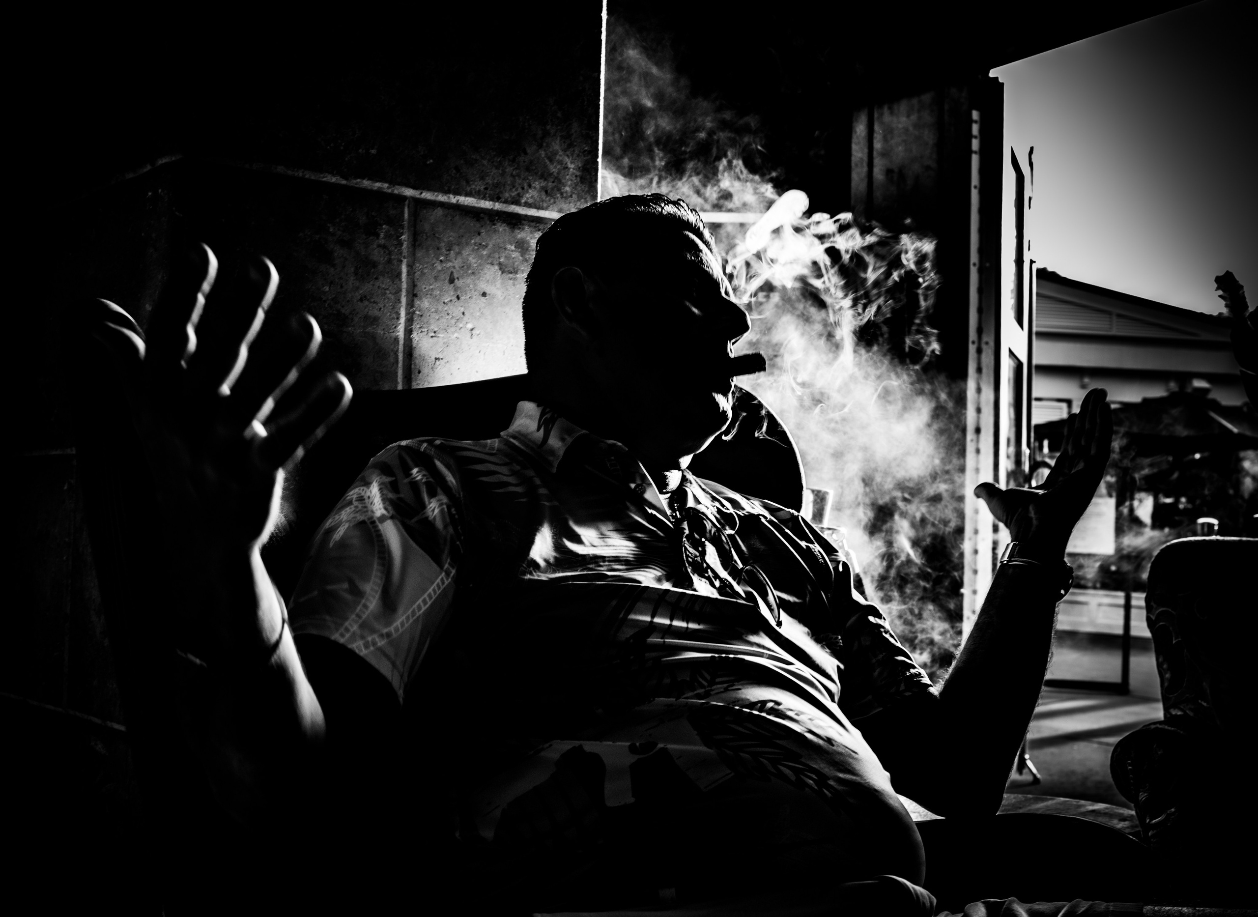 Burn Black and White Series. Out and About 239