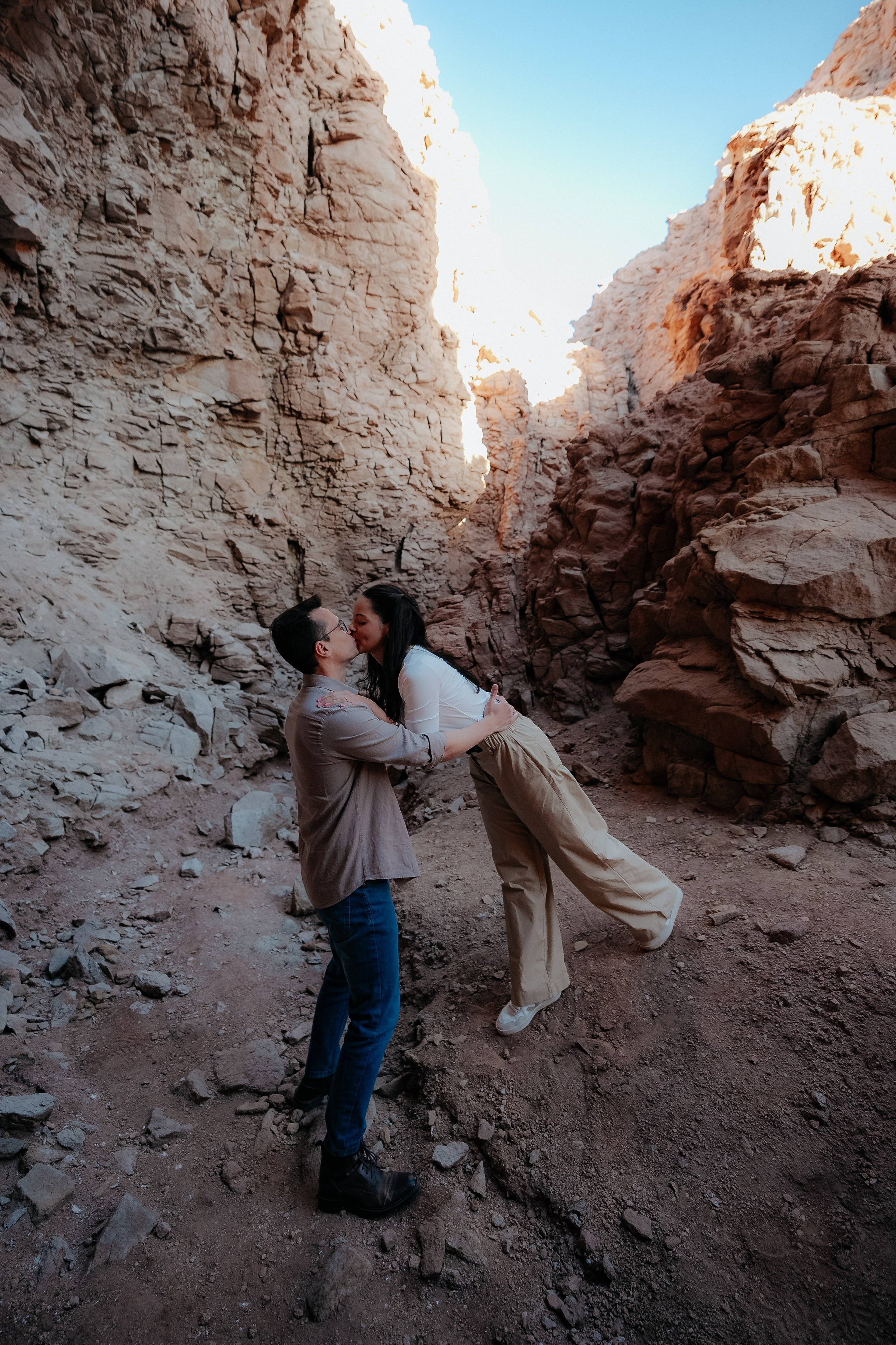 Sessão casual no Vale dos Cogumelos. Fotógrafo em San Pedro de Atacama