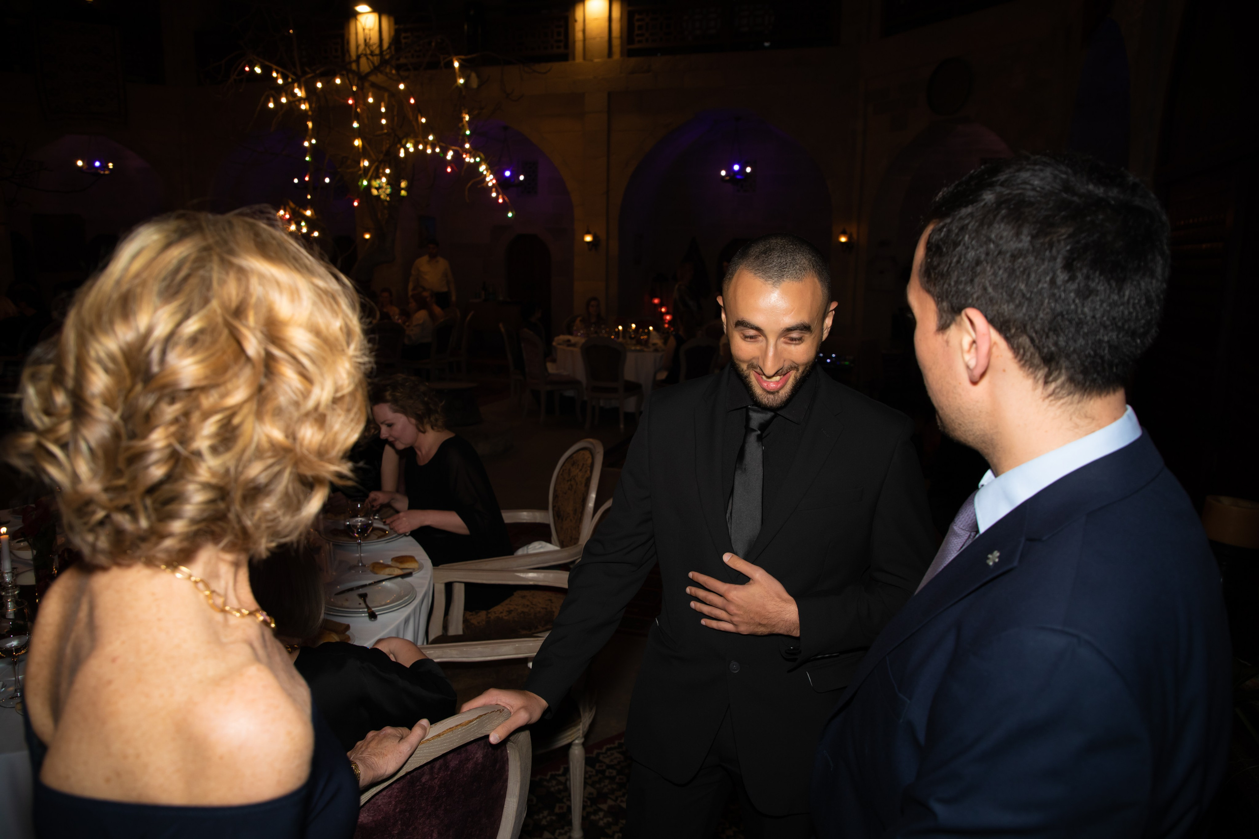 Gala-Dinner with the French Countess, the main etiquette expert Marie de Tilly. Baku Photographer