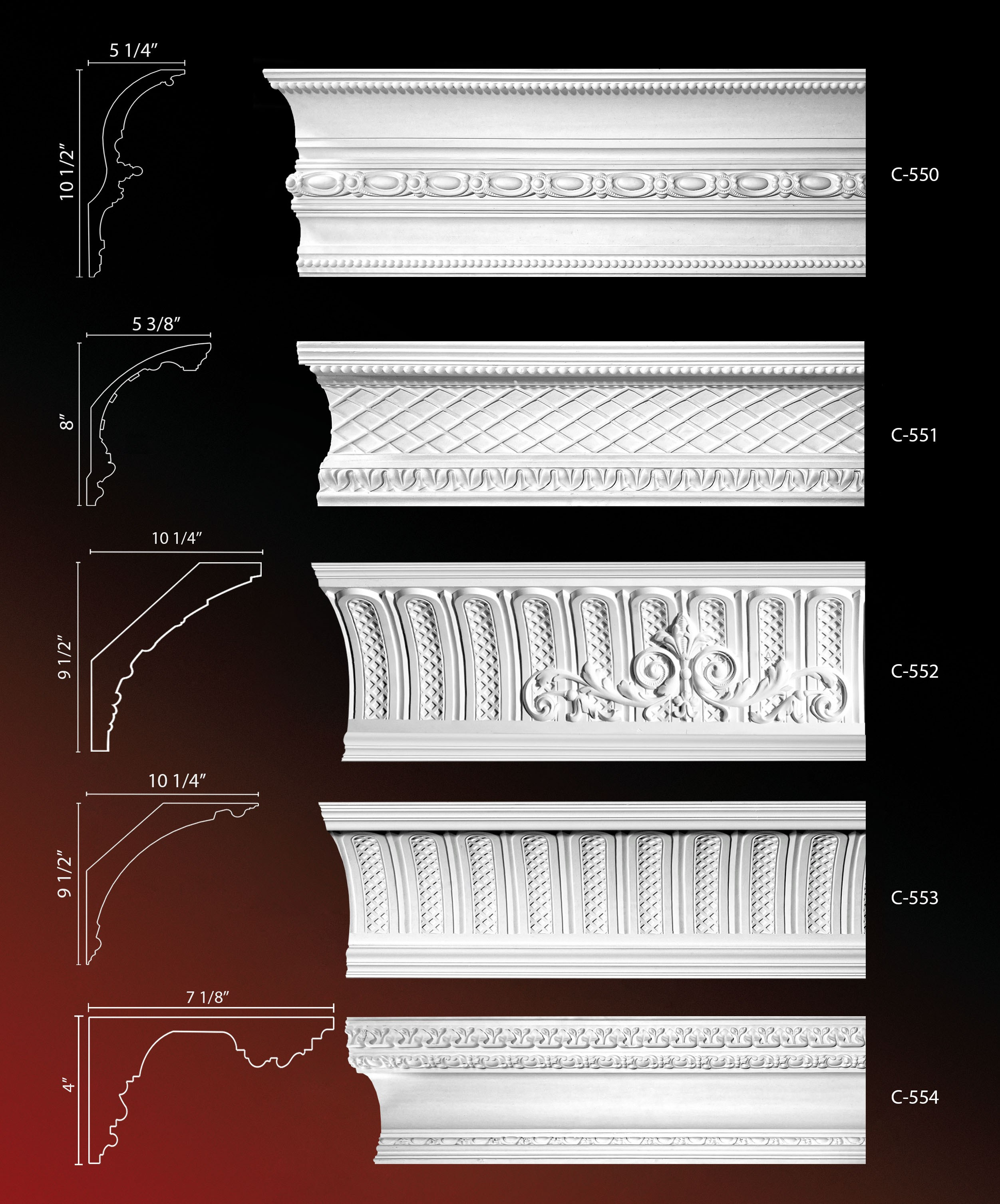 Crown Molding. Plaster molding