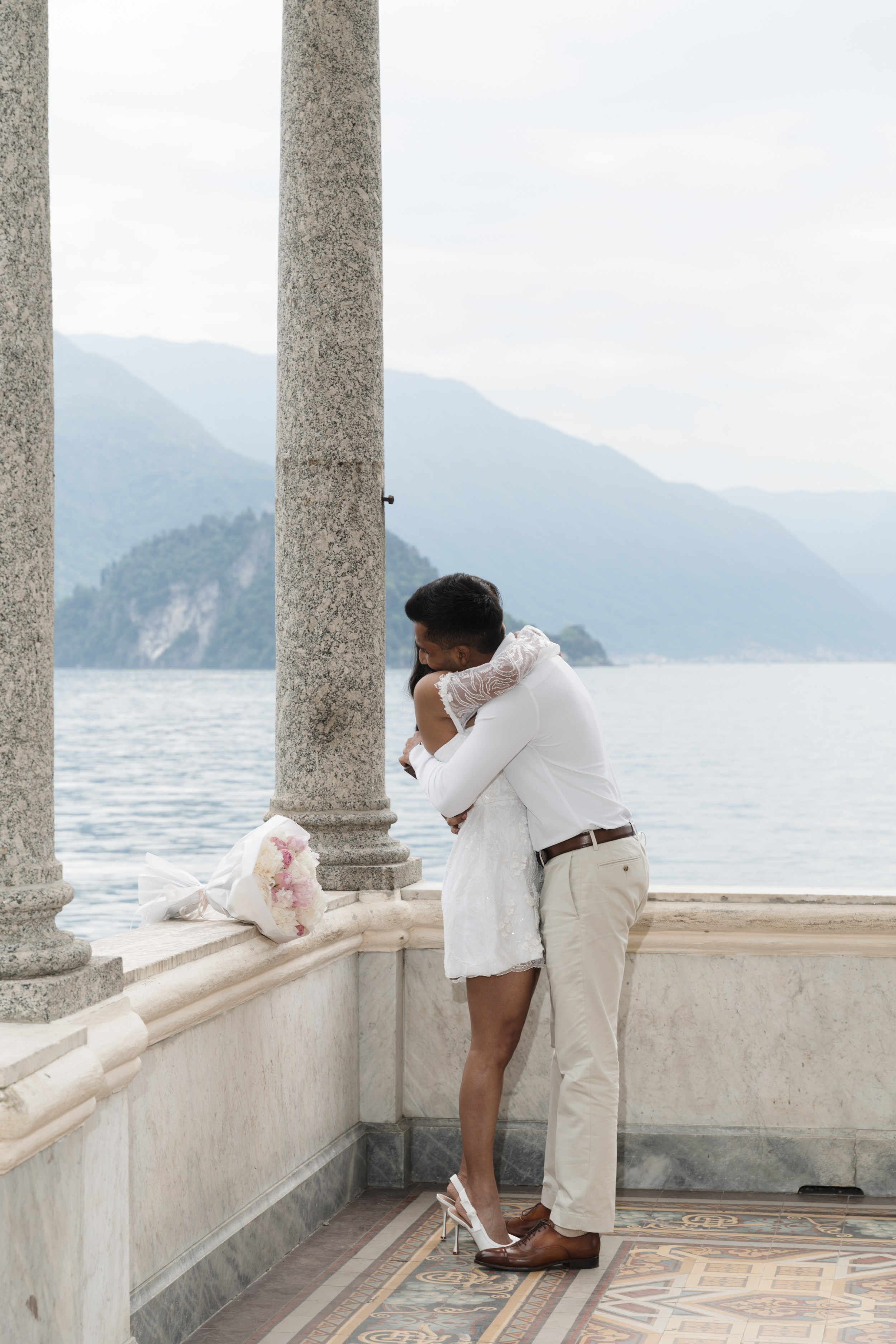 Villa Monastero Secret Proposal. Proposal Photographer in Lake Como