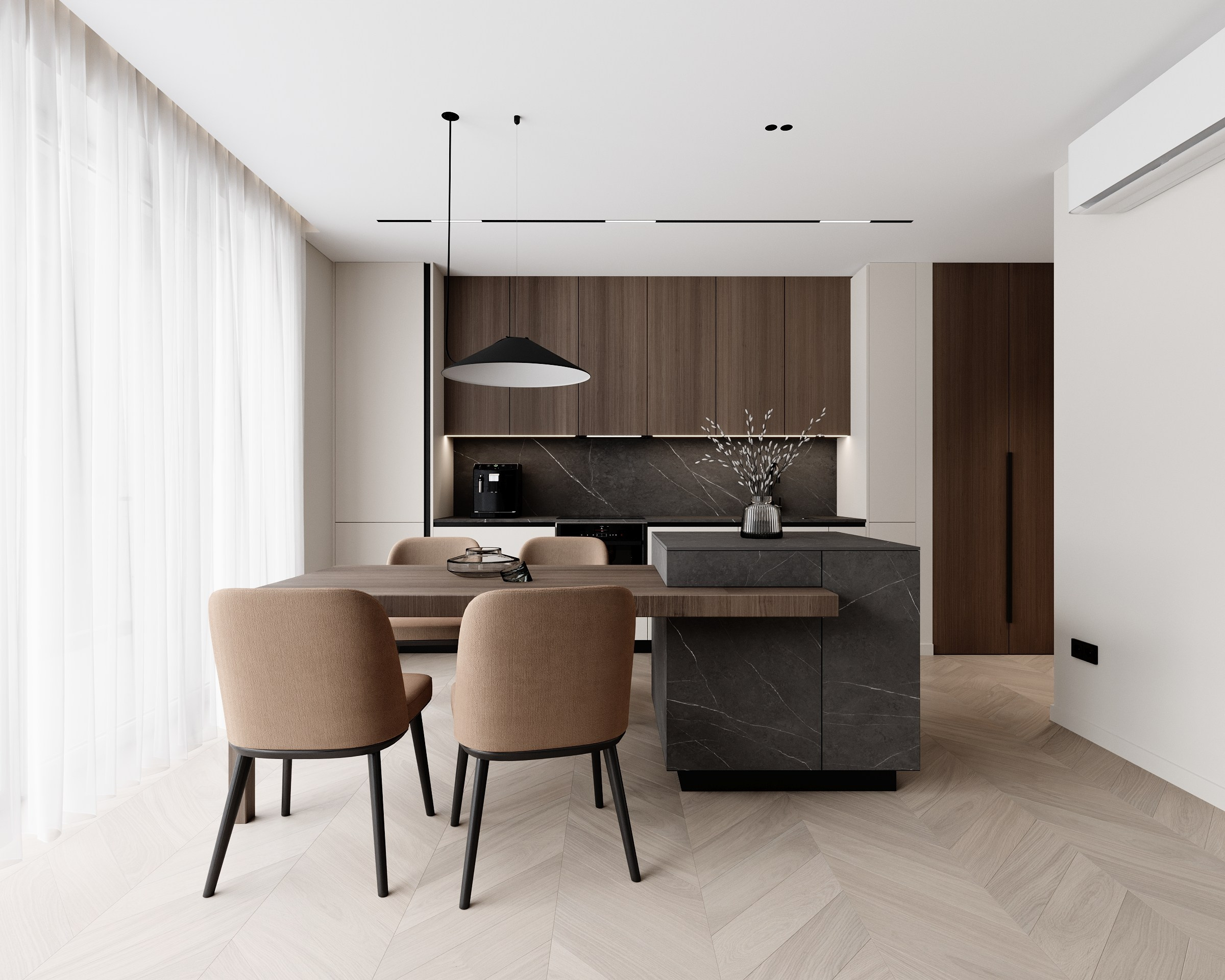 Kaunas 70m2. Bliu.design — design / interior / architecture / 3D visualizations