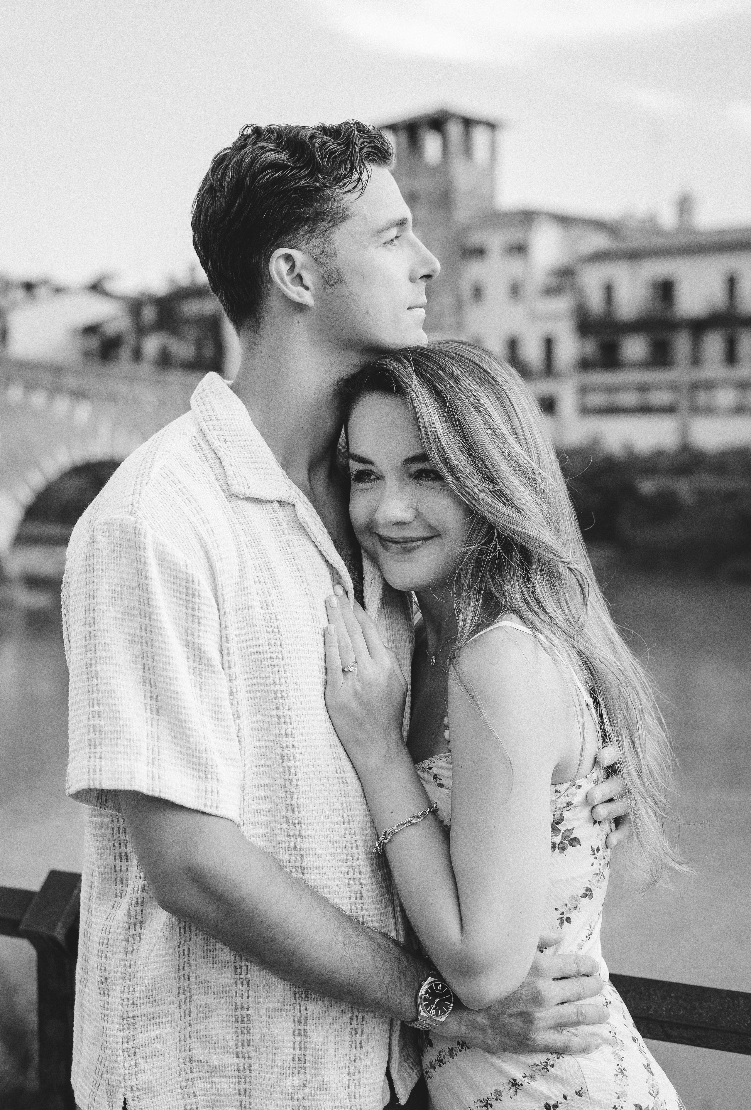 C & C (Ponte Pietra, Verona, Italy). Marriage Proposal Photographer in Verona, Lake Garda and Dolomites| Diana Fedrigo