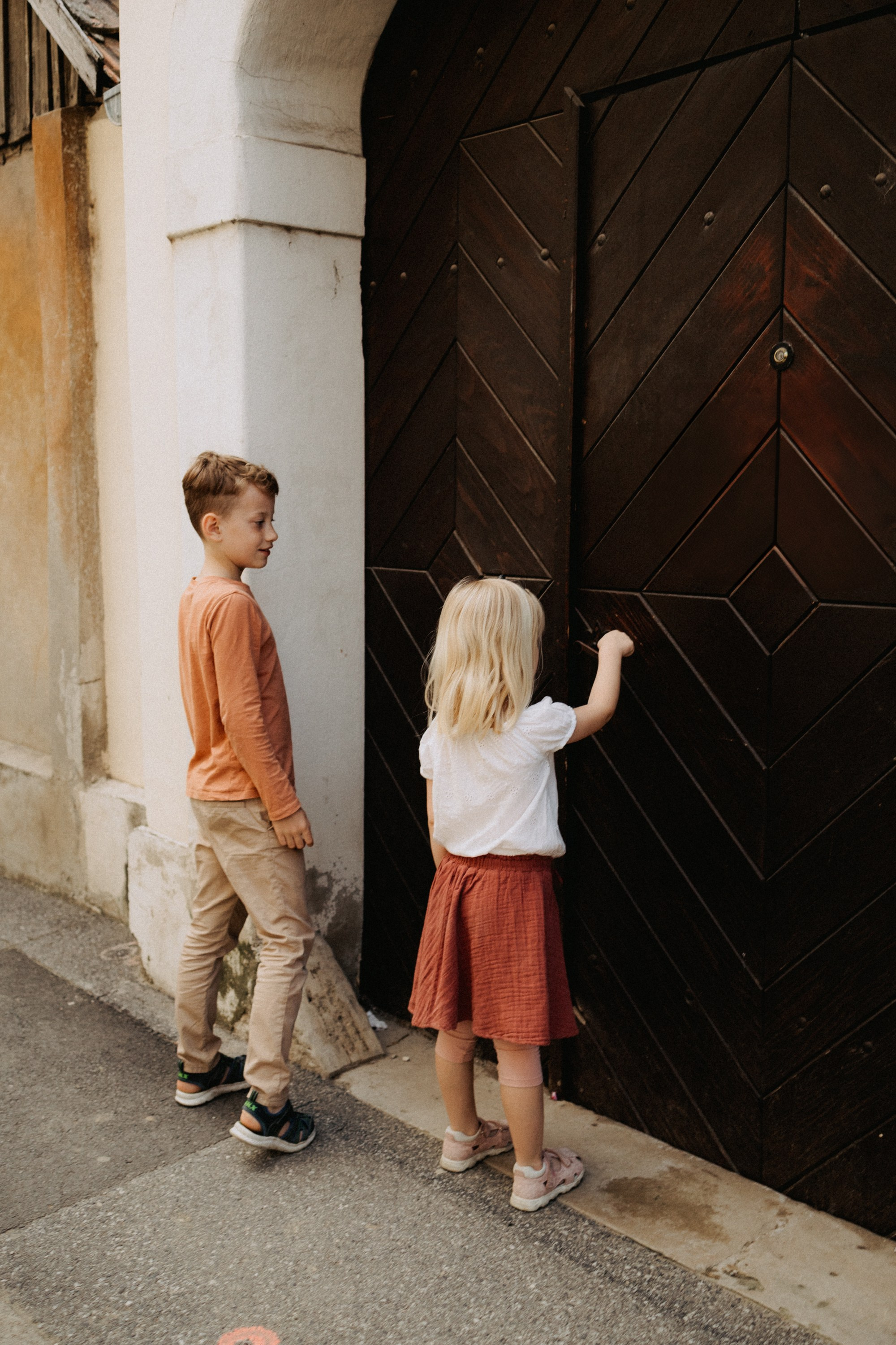 Family in the city. Elena Gorobets. Photographer in Zagreb