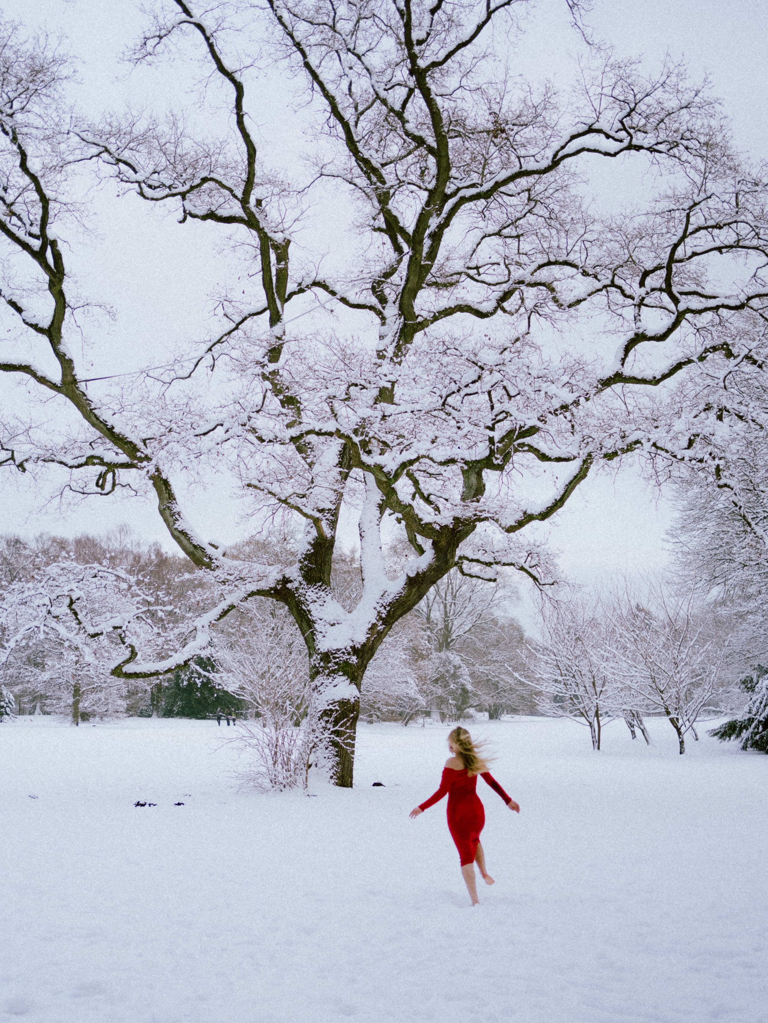 Red in the Snow. Alina Romanova | Creative & Fashion Photographer Hamburg