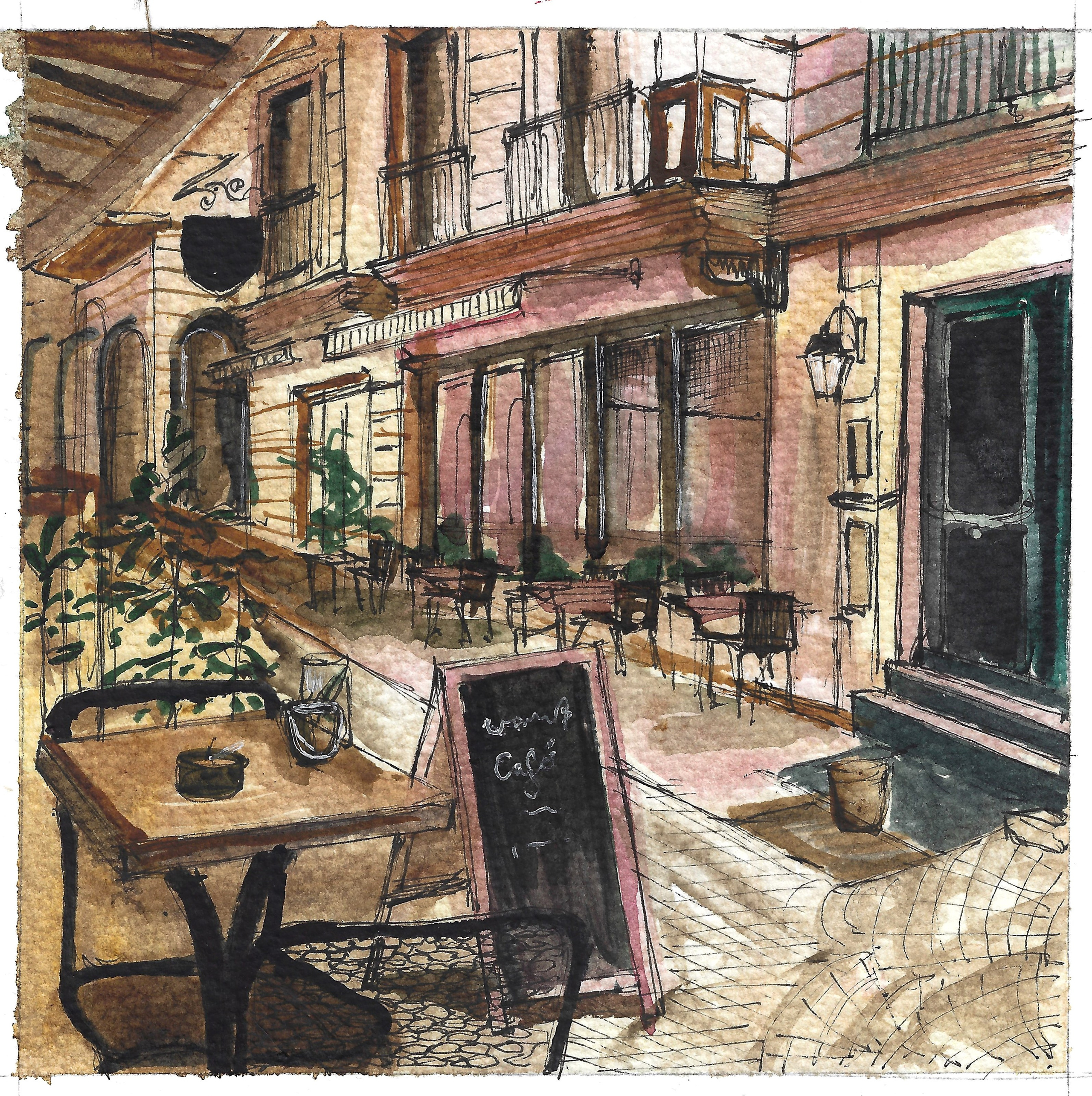 Urban views. Angelina Sorokopud. Artist in Strasbourg