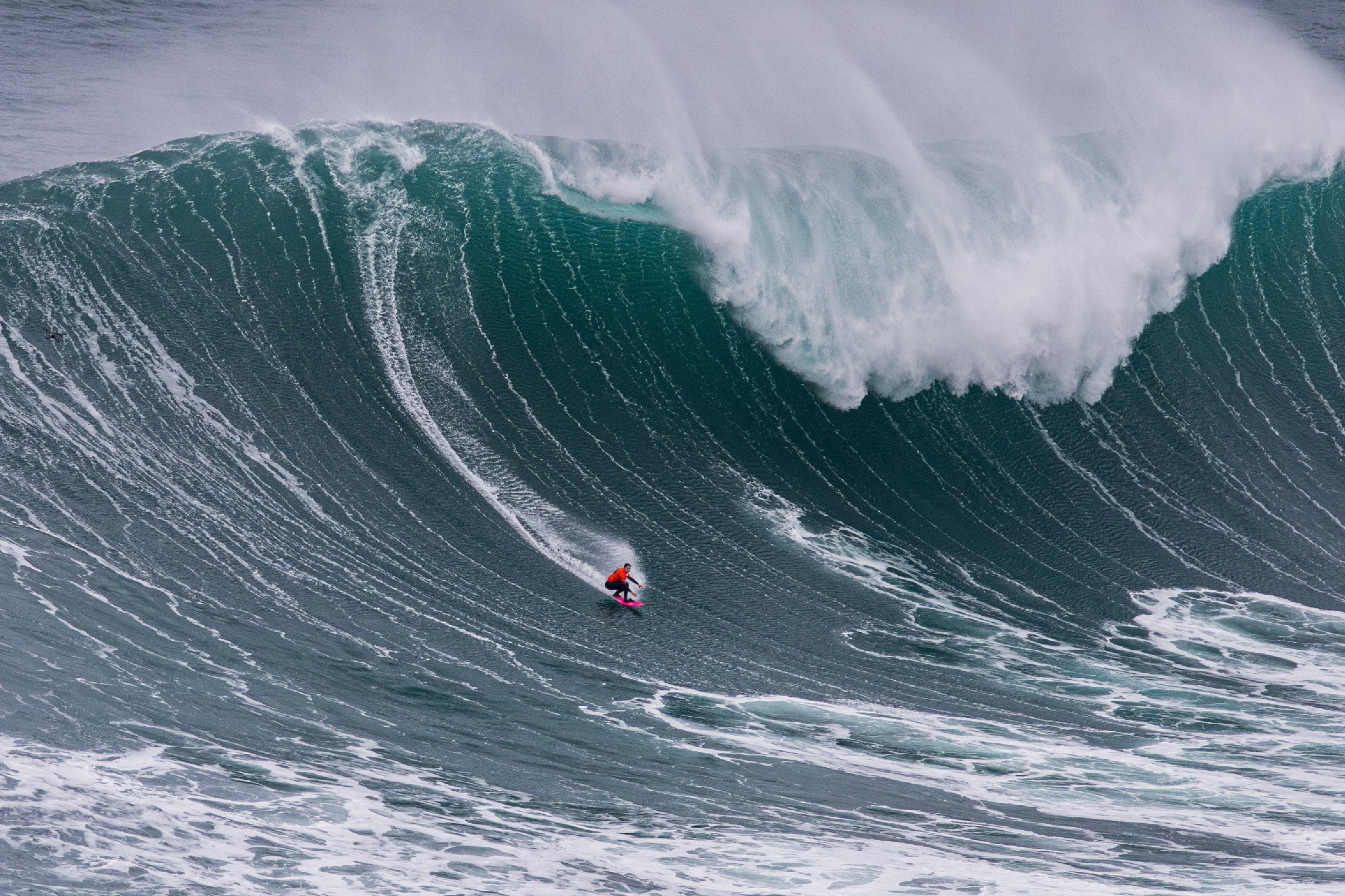 Maya Gabeira surfing at Tudor Nazaré Big Wave Challenge of World Surf League (WSL), 2024