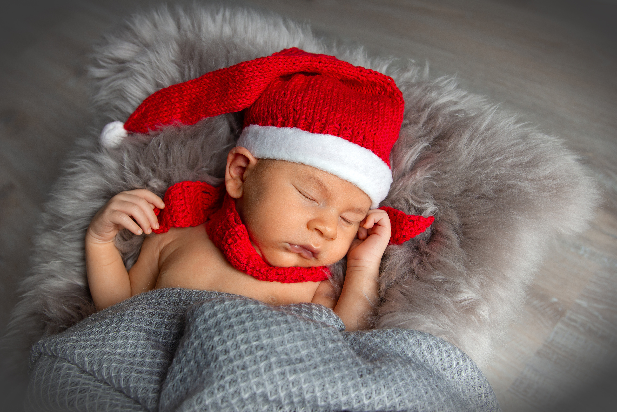 Weihnachten neugeborenen Fotoshooting