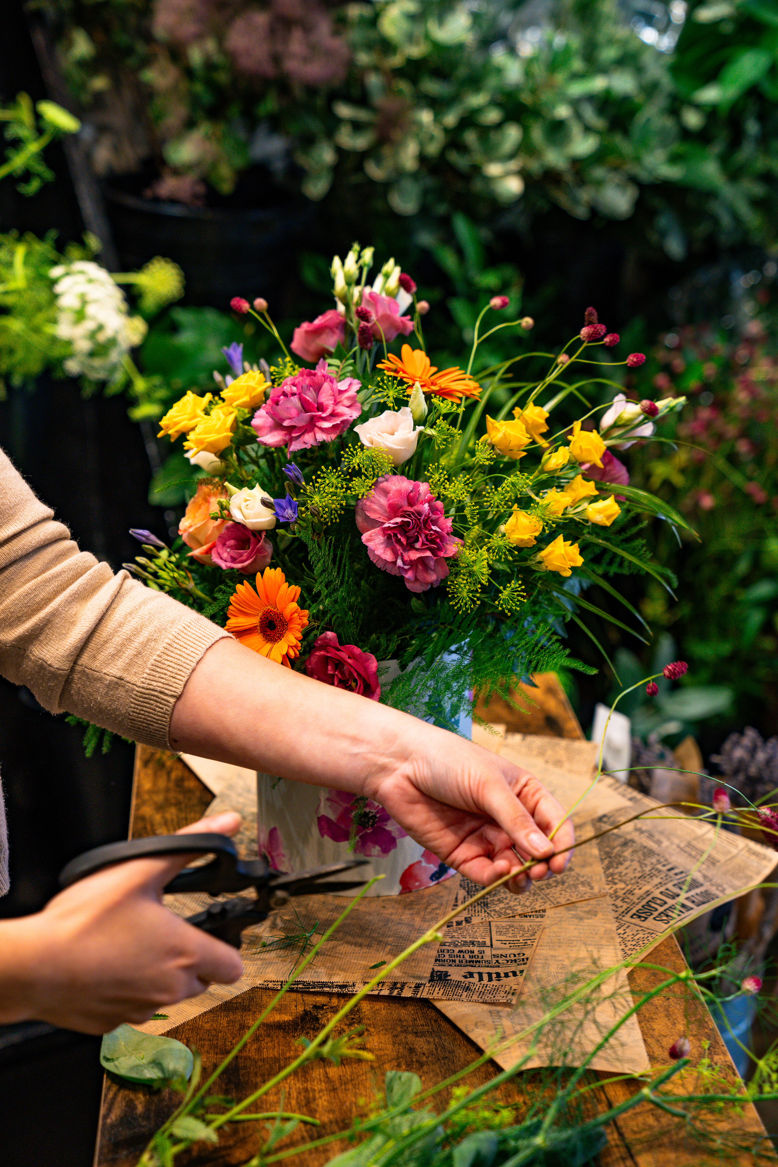Flower shop photography. Newcastle Upon Tyne Photographer Yana Balatskaya