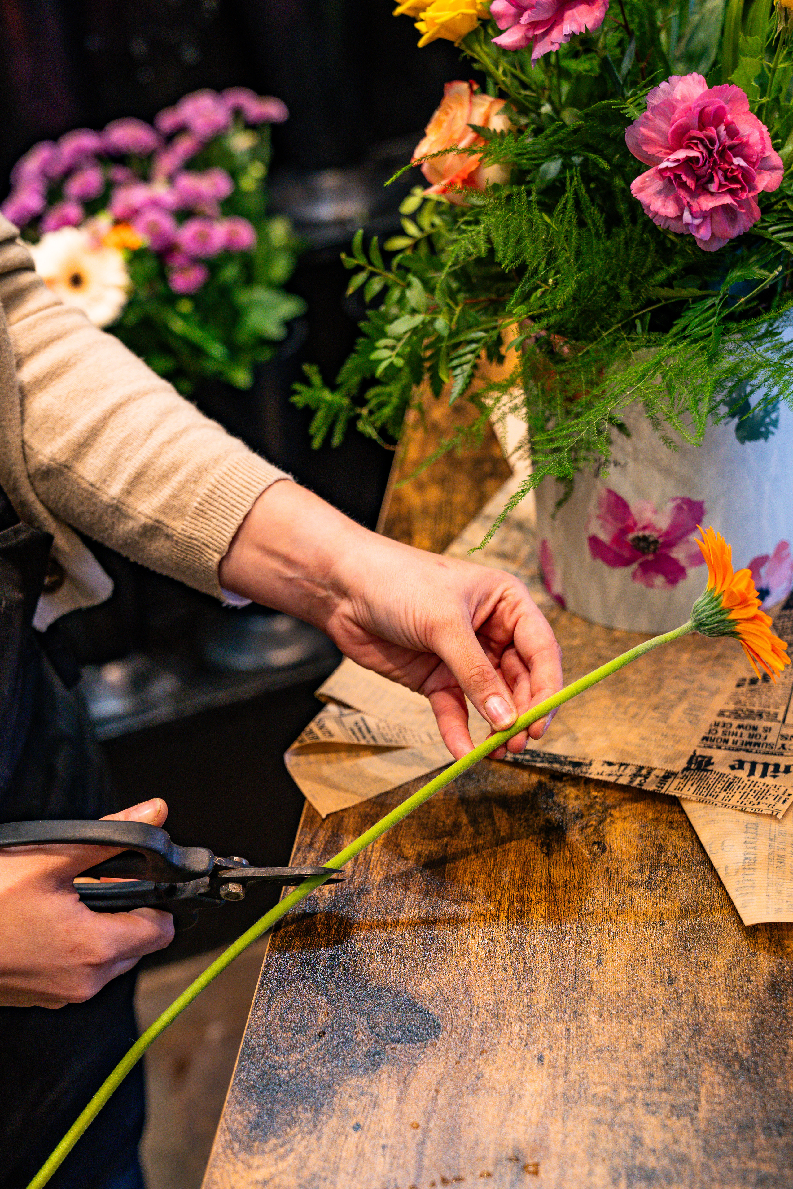 Flower shop photography. Newcastle Upon Tyne Photographer Yana Balatskaya
