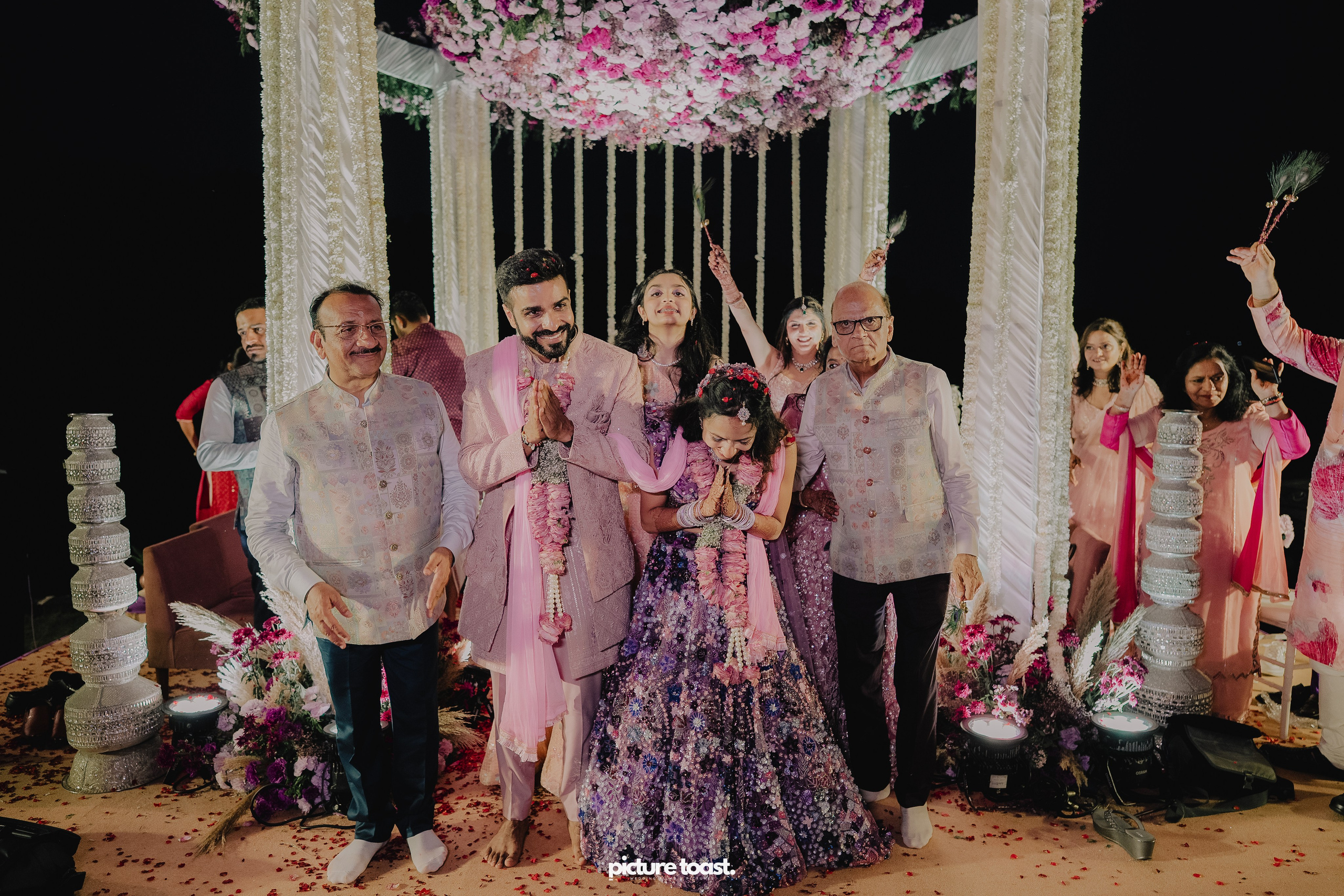 Varamala Ft. Barbie & Aneesh. Fine art Wedding Photographers in India & Canada