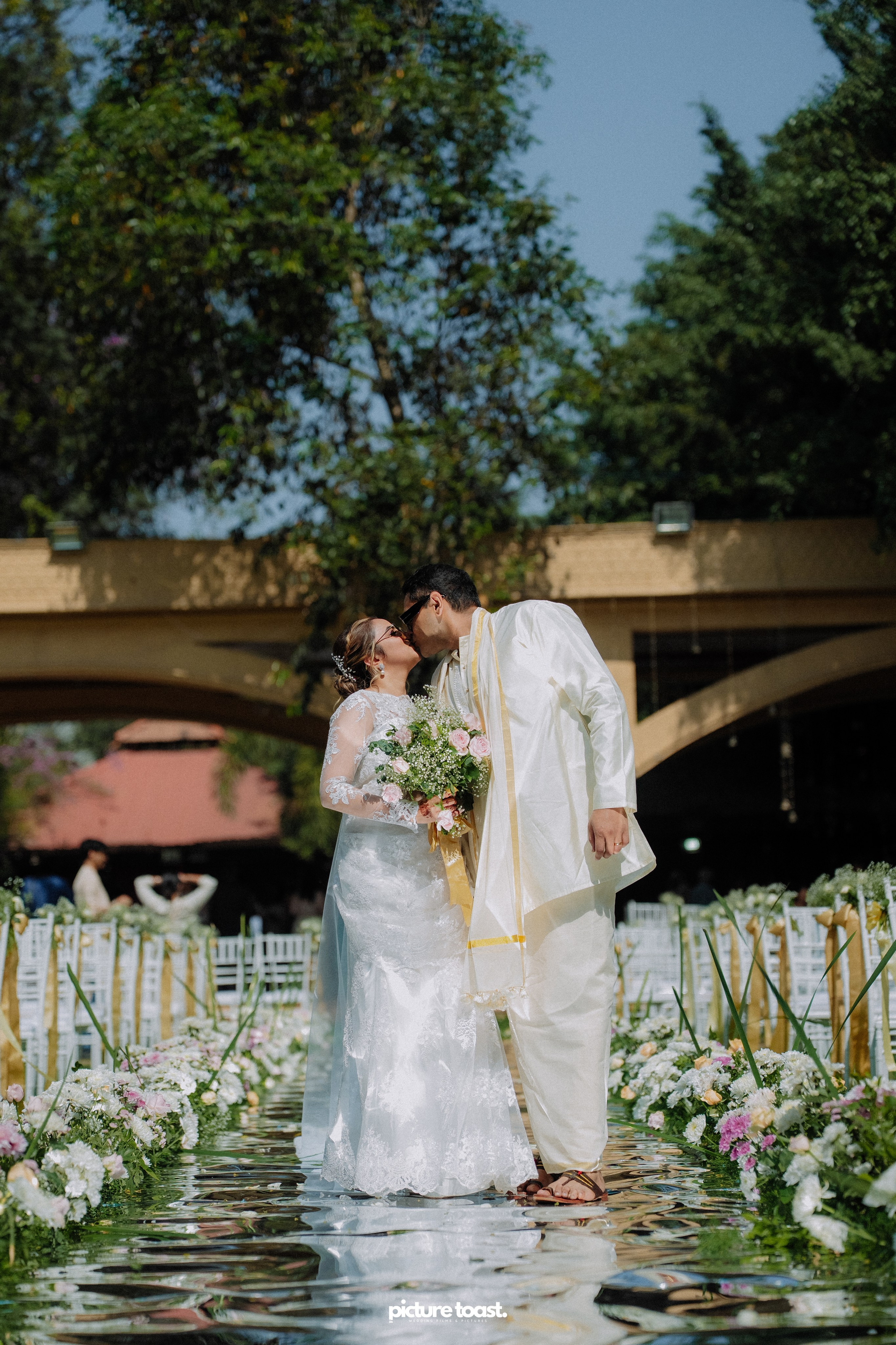 Blessing of Rajiv & Aashna. Fine art Wedding Photographers in India & Canada