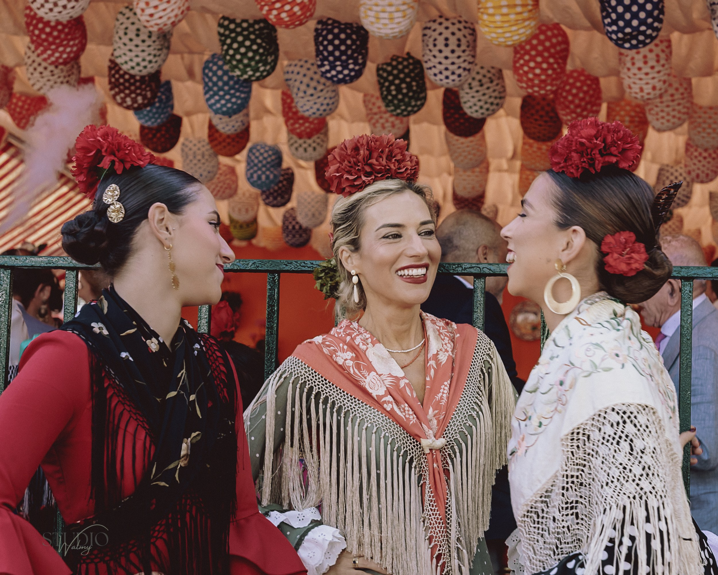 Sesión de fotos en feria de Abril de Sevilla. Inicio