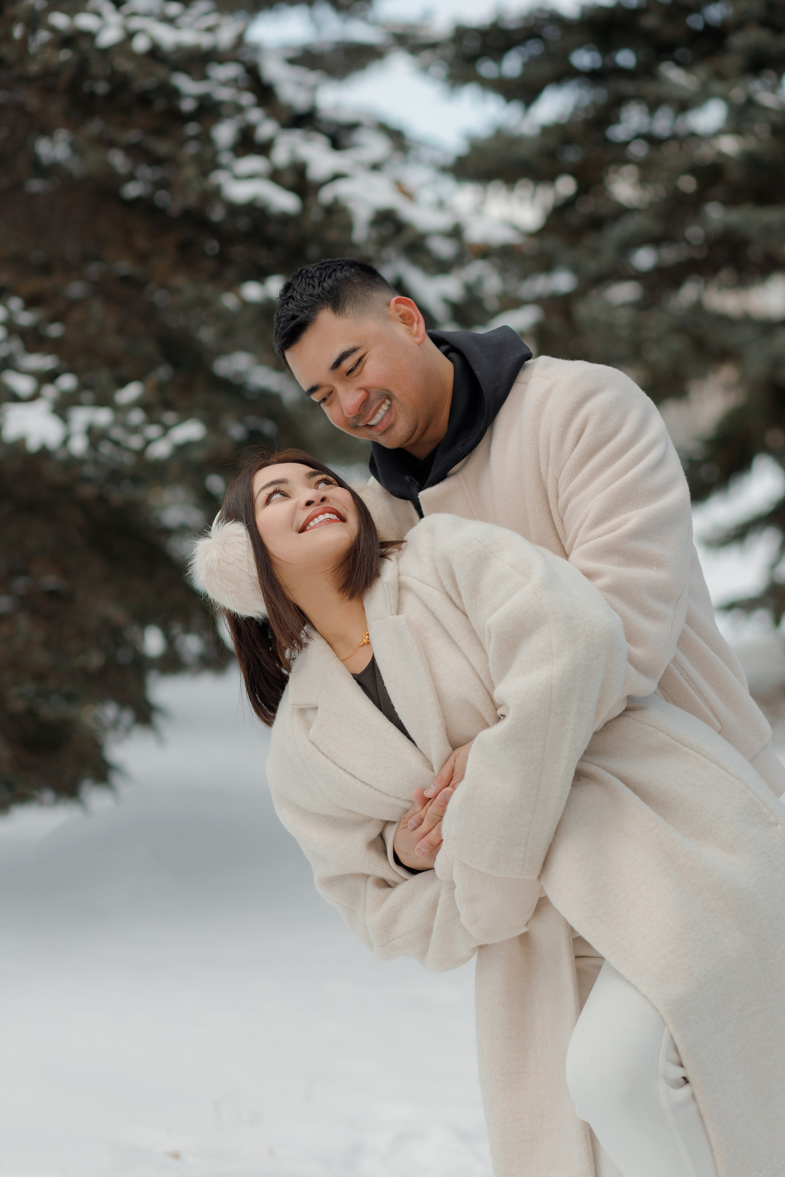 Family winter story. Home