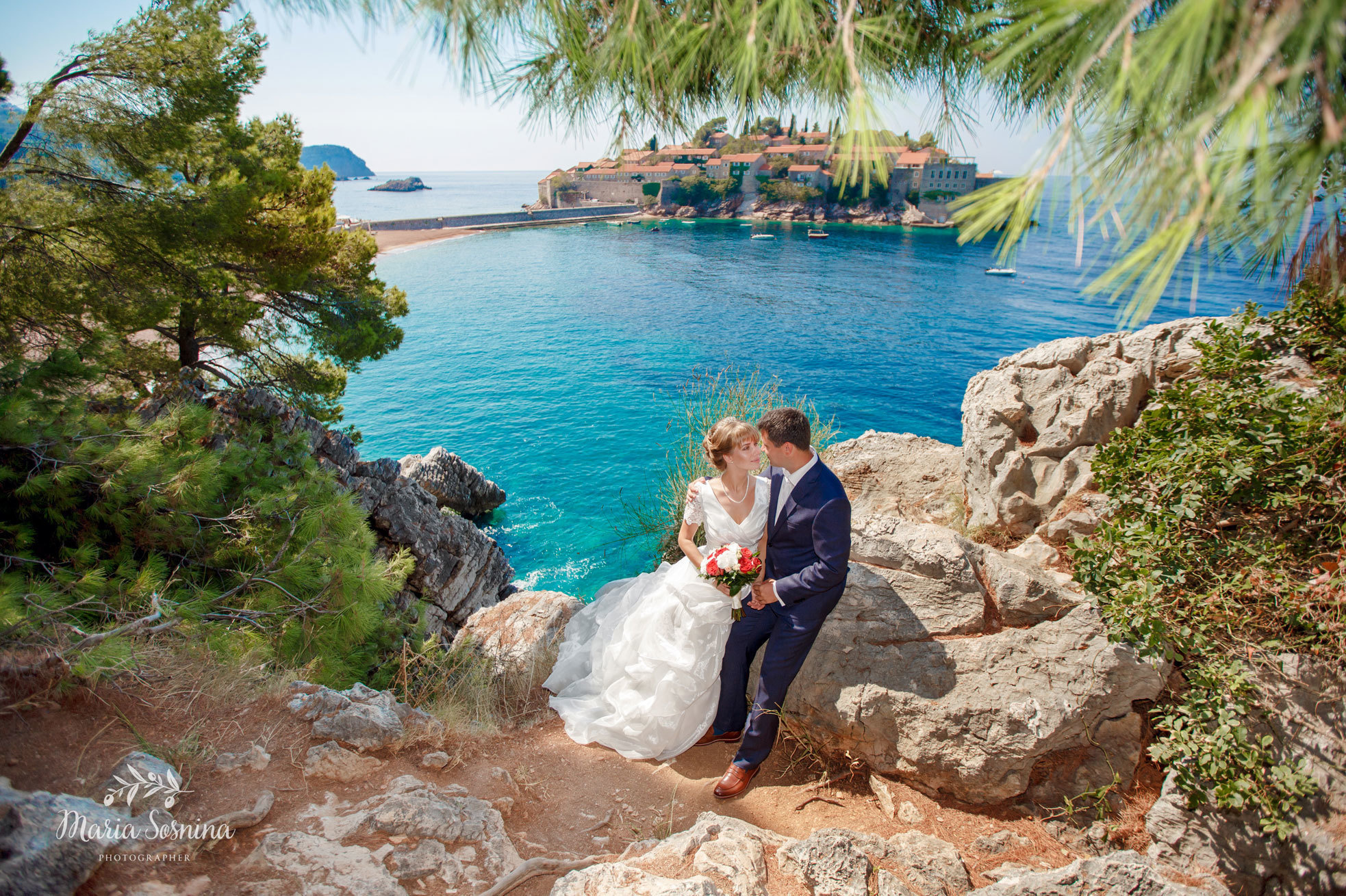 Wedding photosession in Budva and Milocer Montenegro