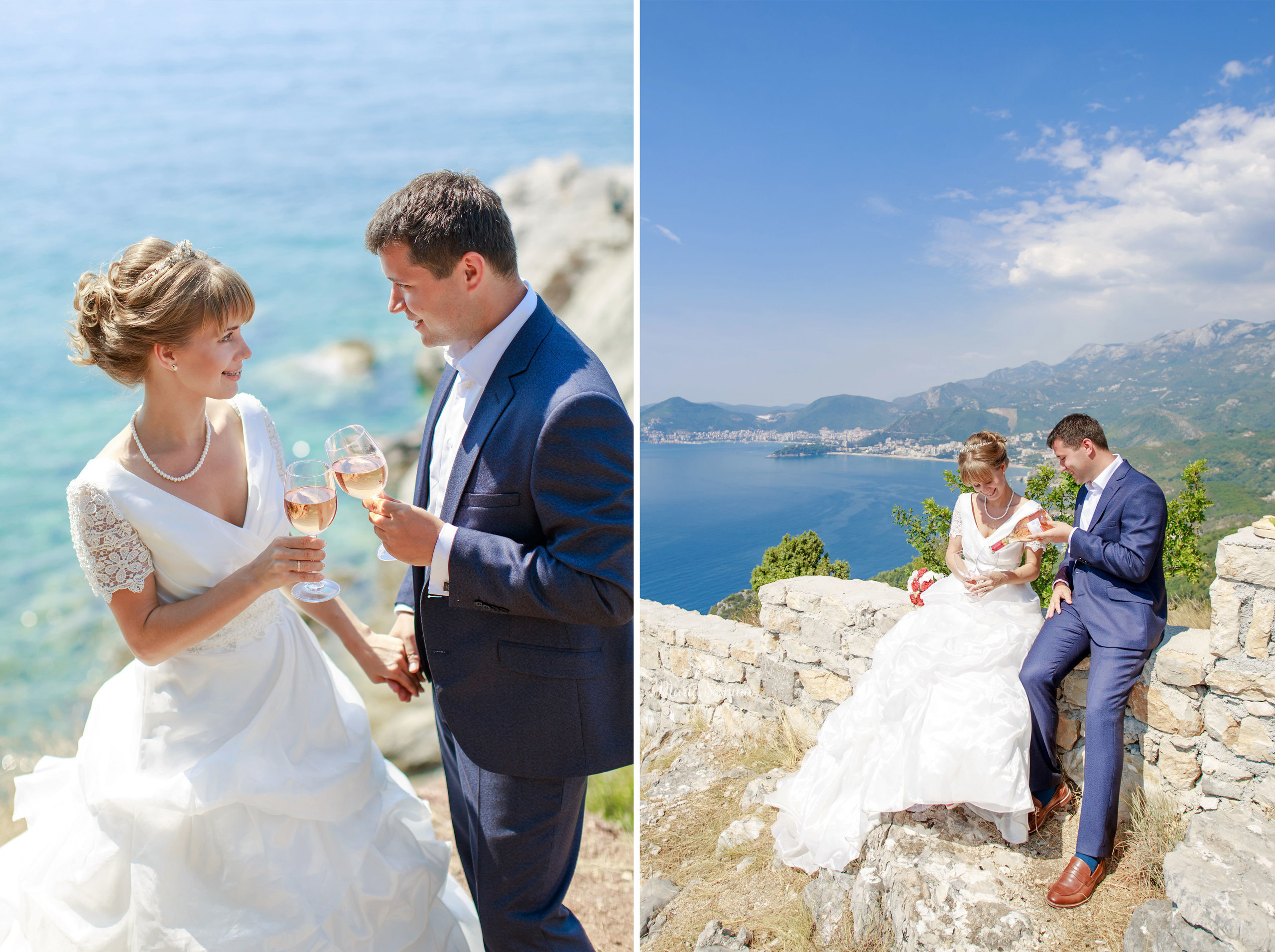 Wedding photosession in Budva and Milocer Montenegro