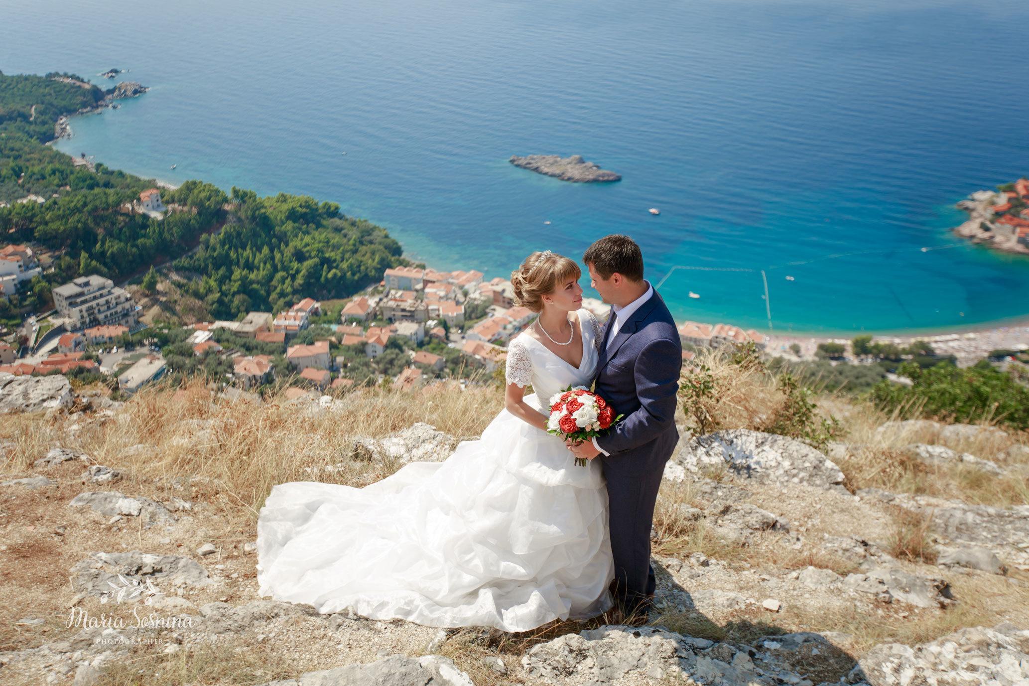 Wedding photosession in Budva and Milocer Montenegro