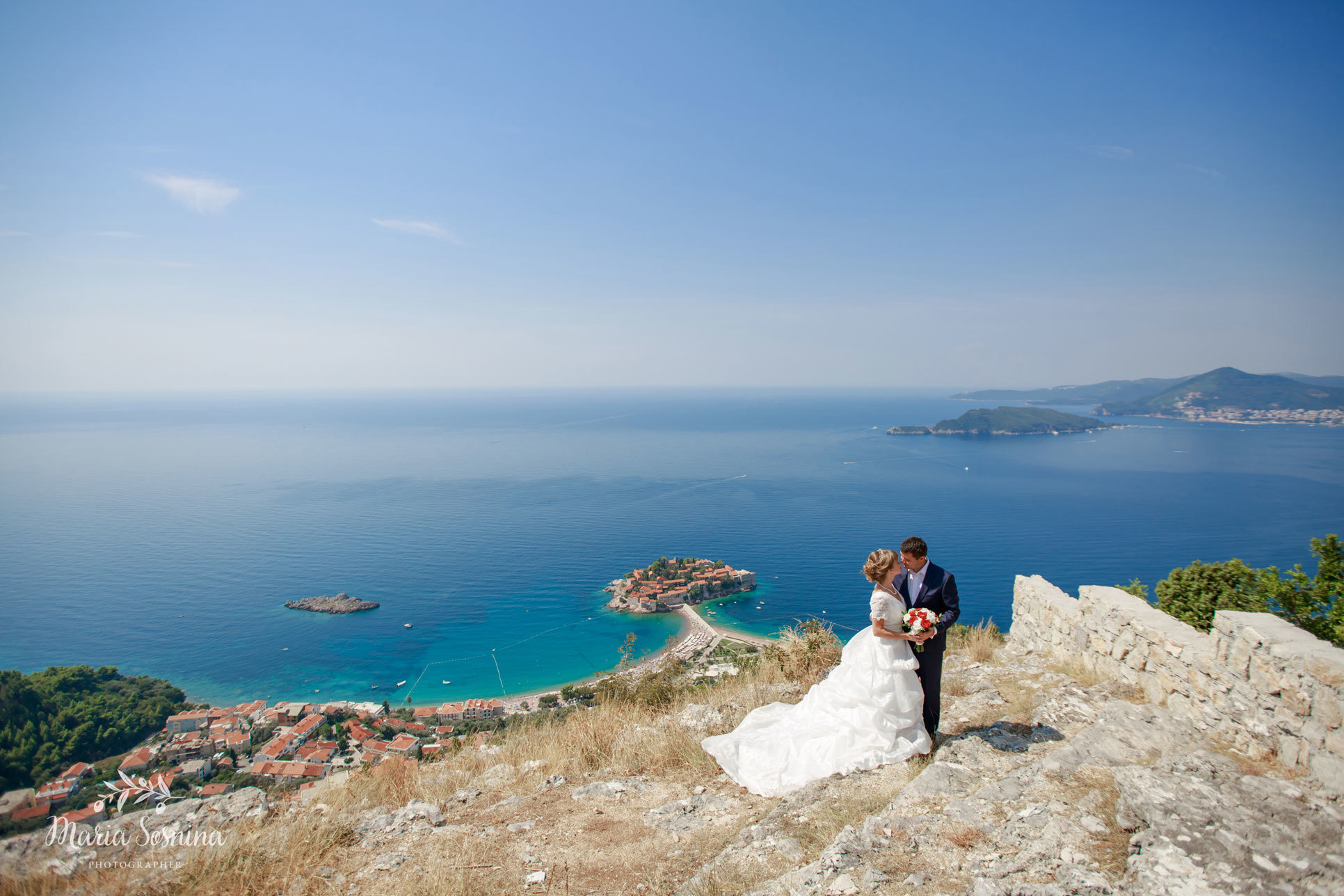 Wedding photosession in Budva and Milocer Montenegro