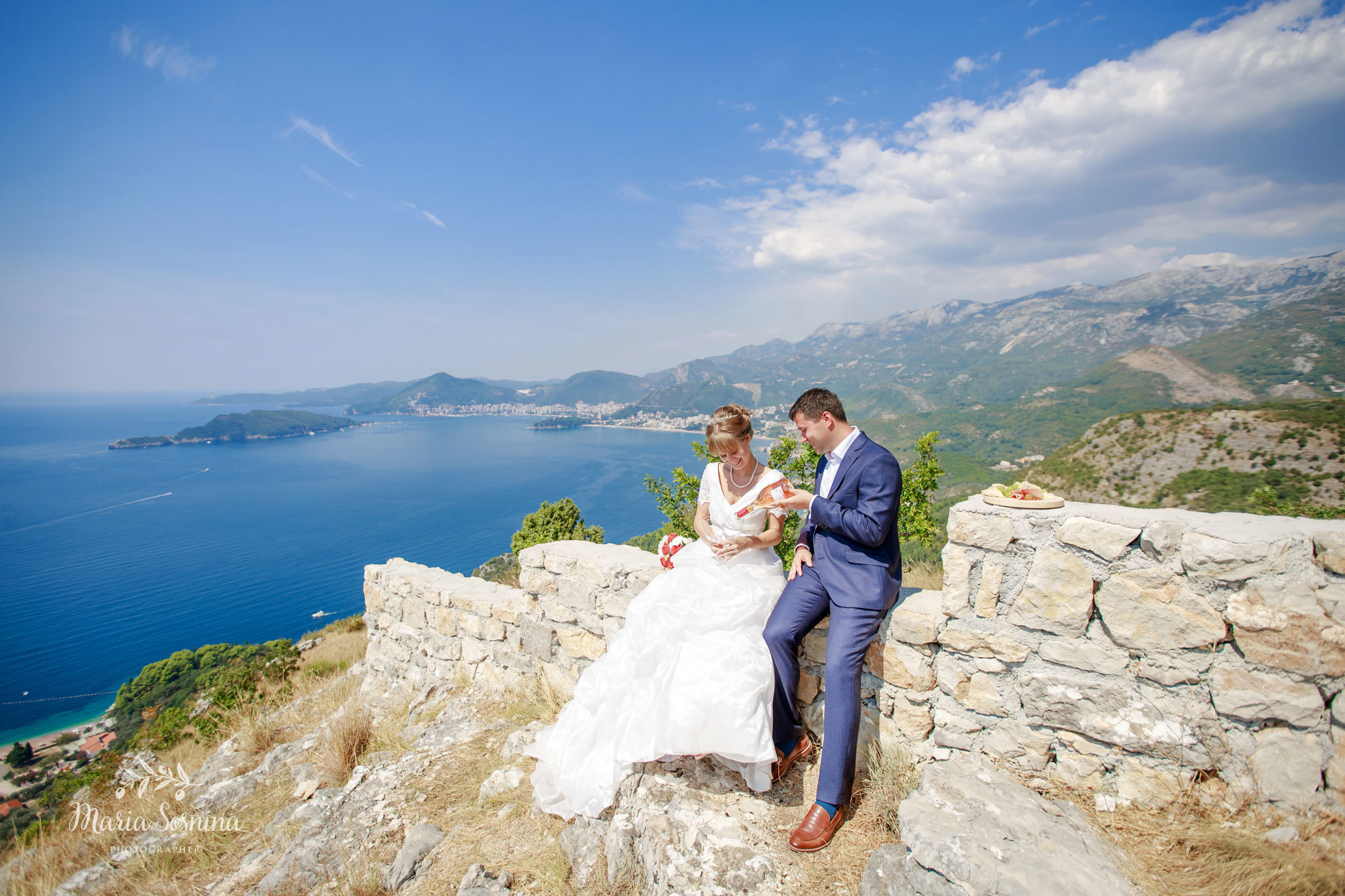 Wedding photosession in Budva and Milocer Montenegro