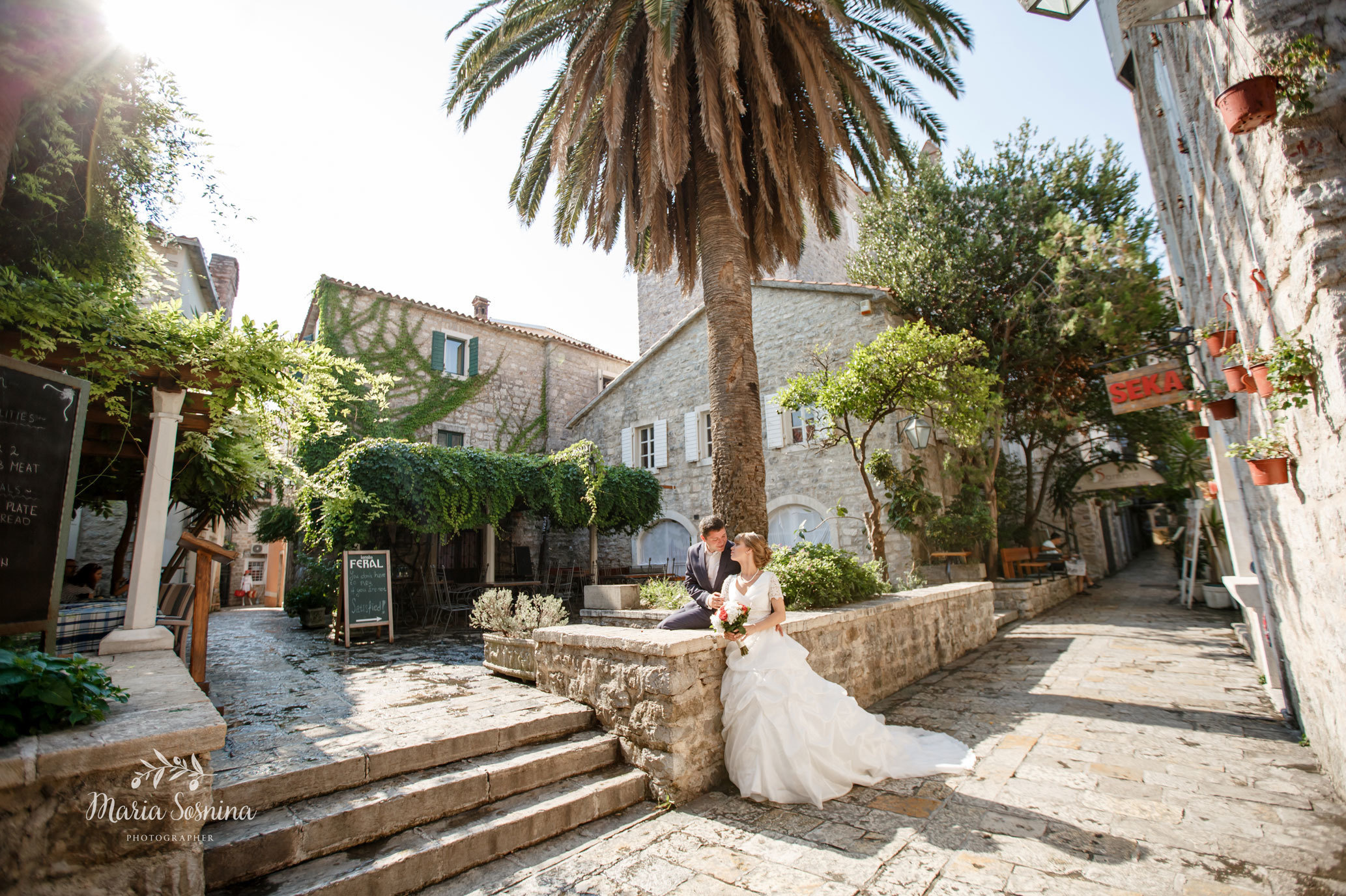 Wedding photosession in Budva and Milocer Montenegro