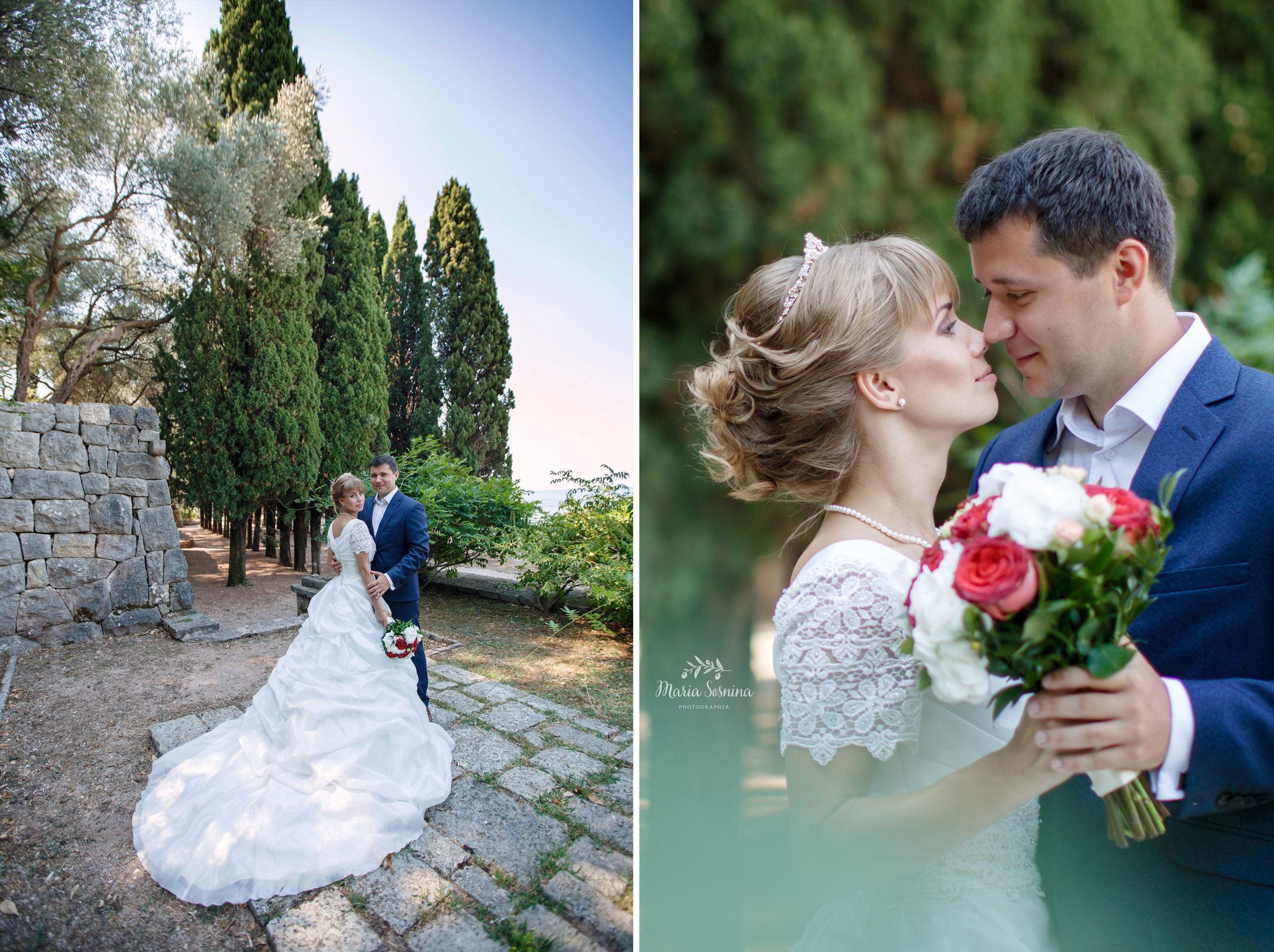 Wedding photosession in Budva and Milocer Montenegro