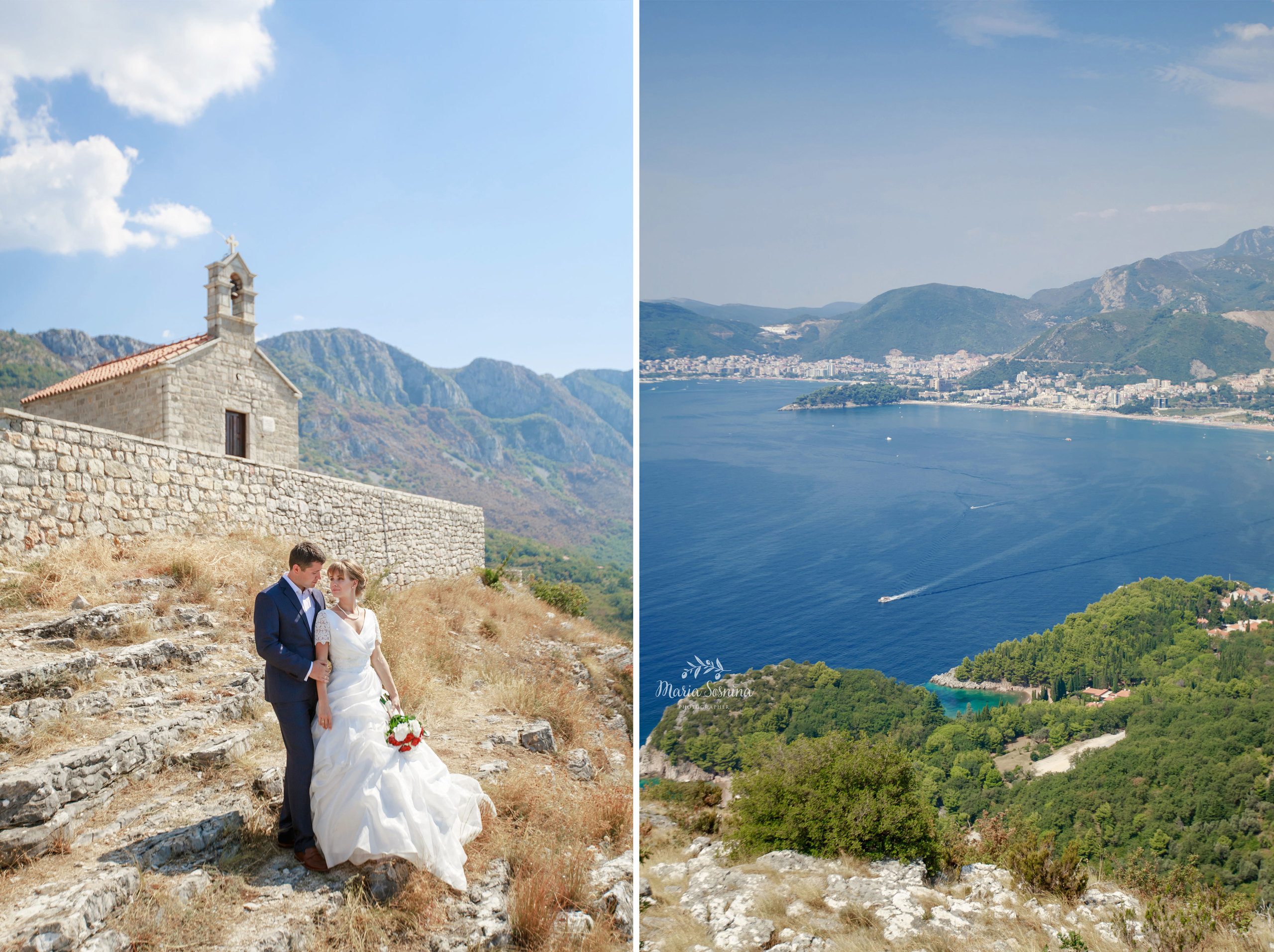 Wedding photosession in Budva and Milocer Montenegro