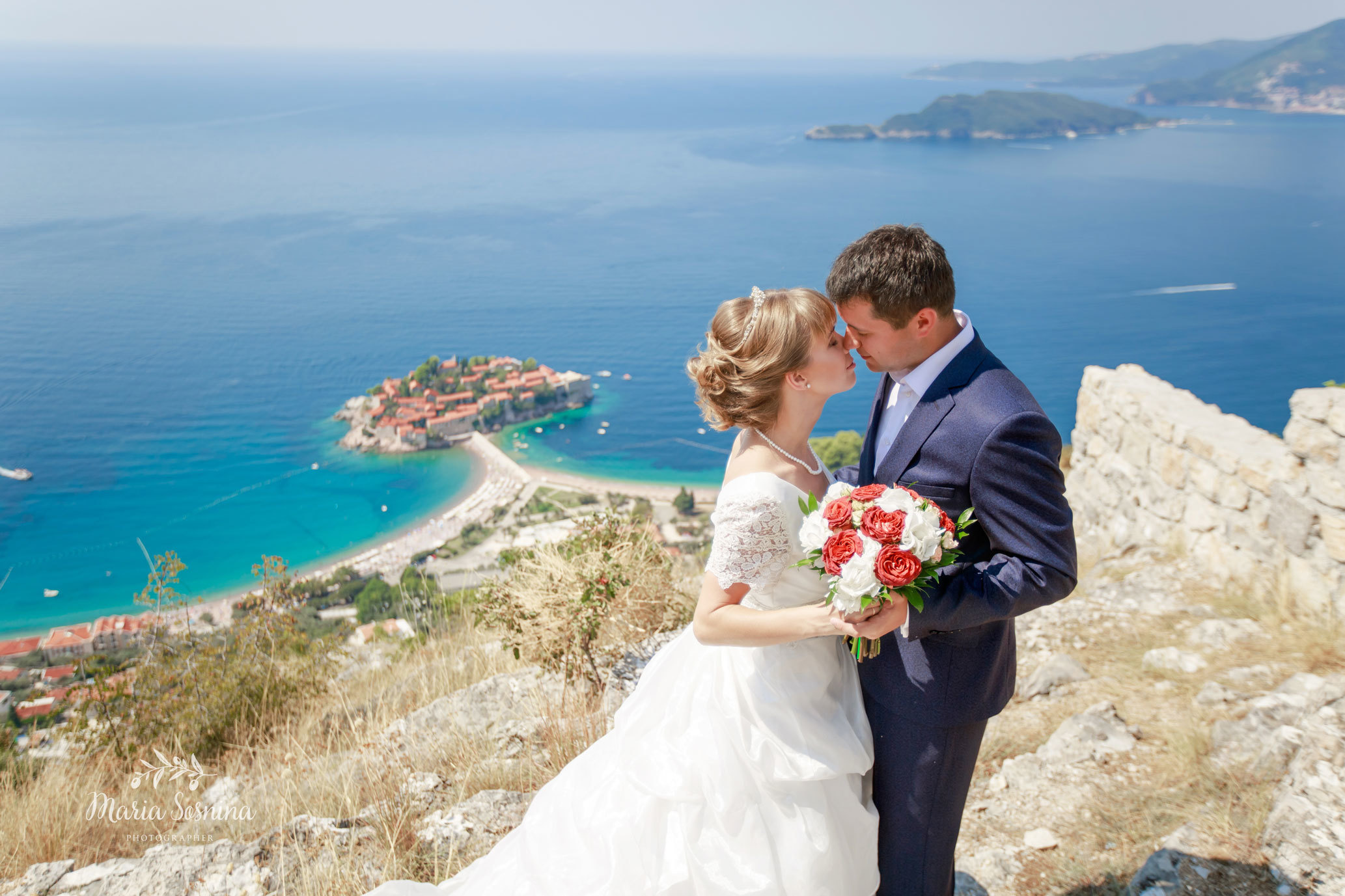 Wedding photosession in Budva and Milocer Montenegro