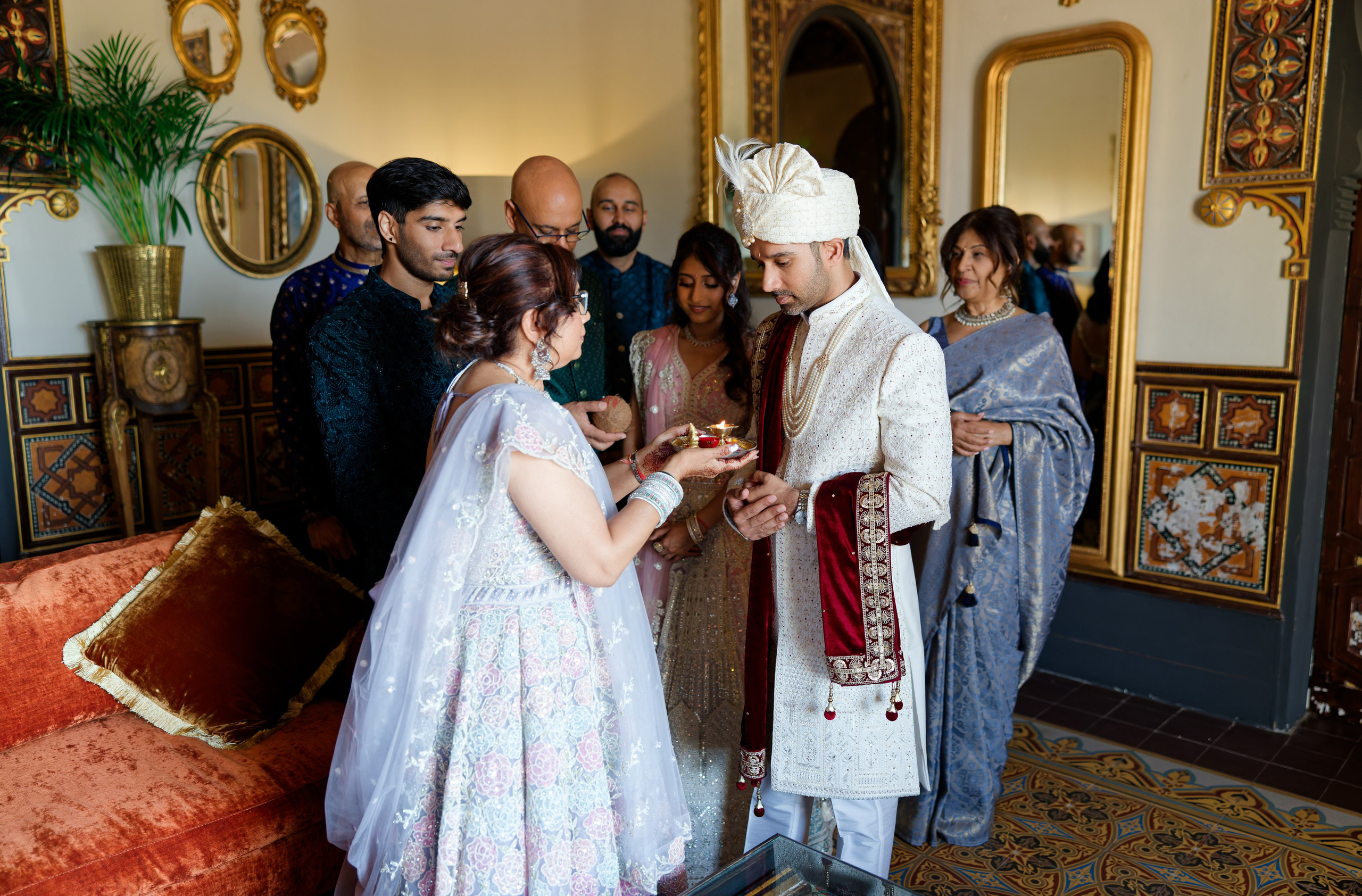 Indian wedding at Gran Villa Rosa, Barcelona