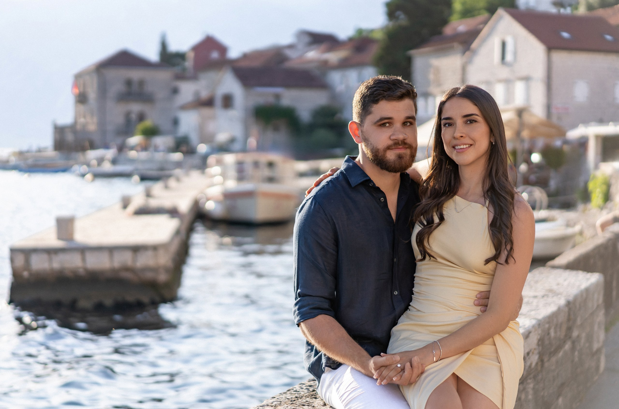 Perast Engagement Photoshoot. Bryllupsfotograf og videograf i Montenegro | Maria & Vasilii