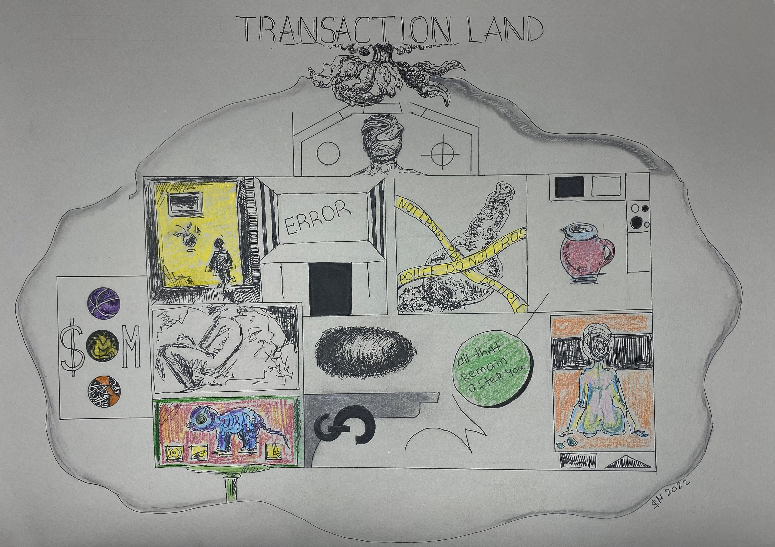 Welcome to Transaction Land (2022) – The immersive realm where Transaction Art's protagonists rewrite value systems. Why chase millions when you can redefine cultural currency? This conceptual universe turns financial symbols into a visual language, where every transaction becomes an act of artistic sovereignty. Meet the heroes who trade in meaning, not money.