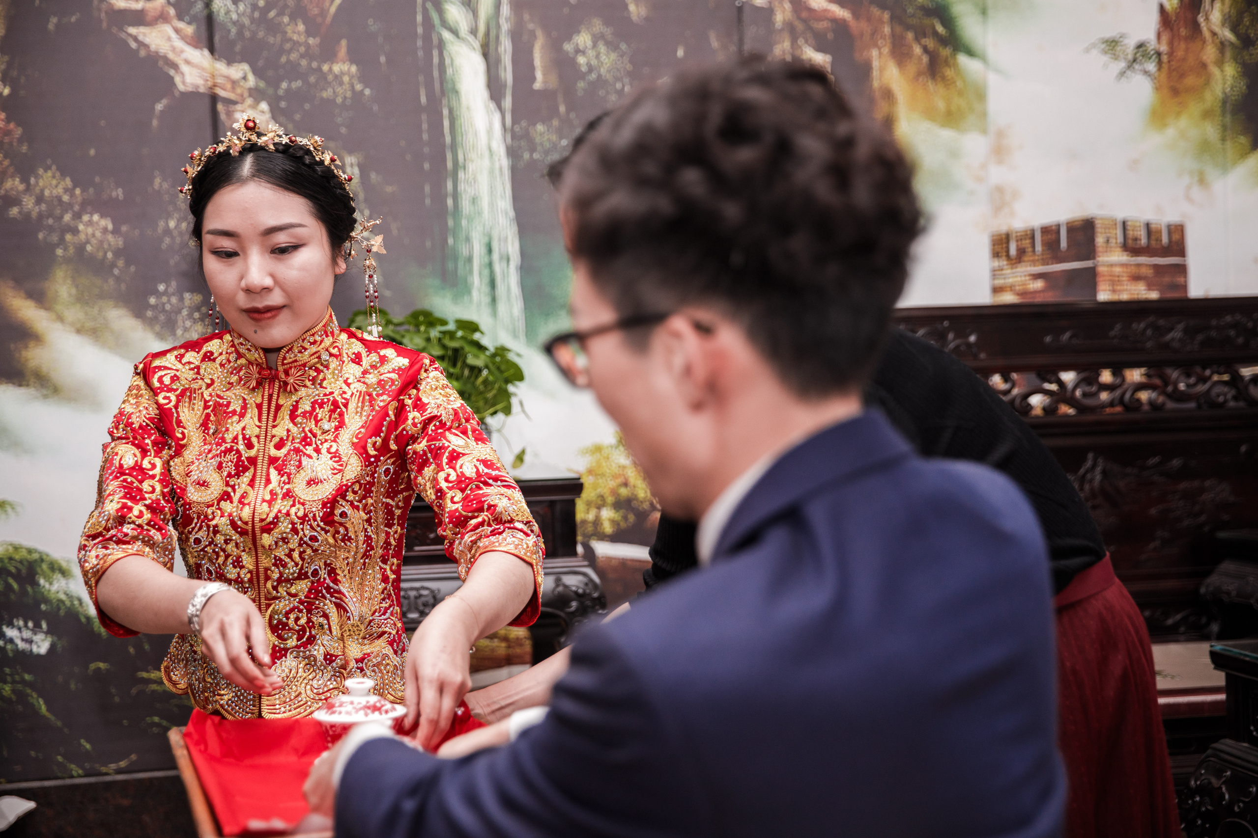 Китайская свадьба по традиционным китайским + европейским обычаям. Фотограф в Шанхае — Лола Пидлуская