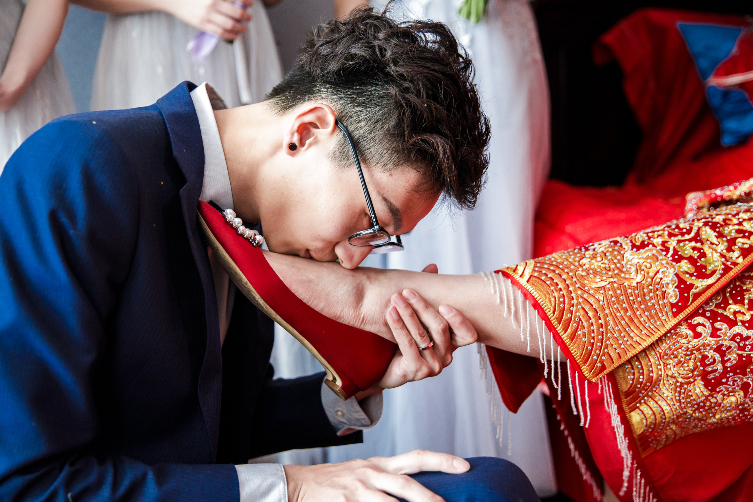 Китайская свадьба по традиционным китайским + европейским обычаям. Фотограф в Шанхае — Лола Пидлуская