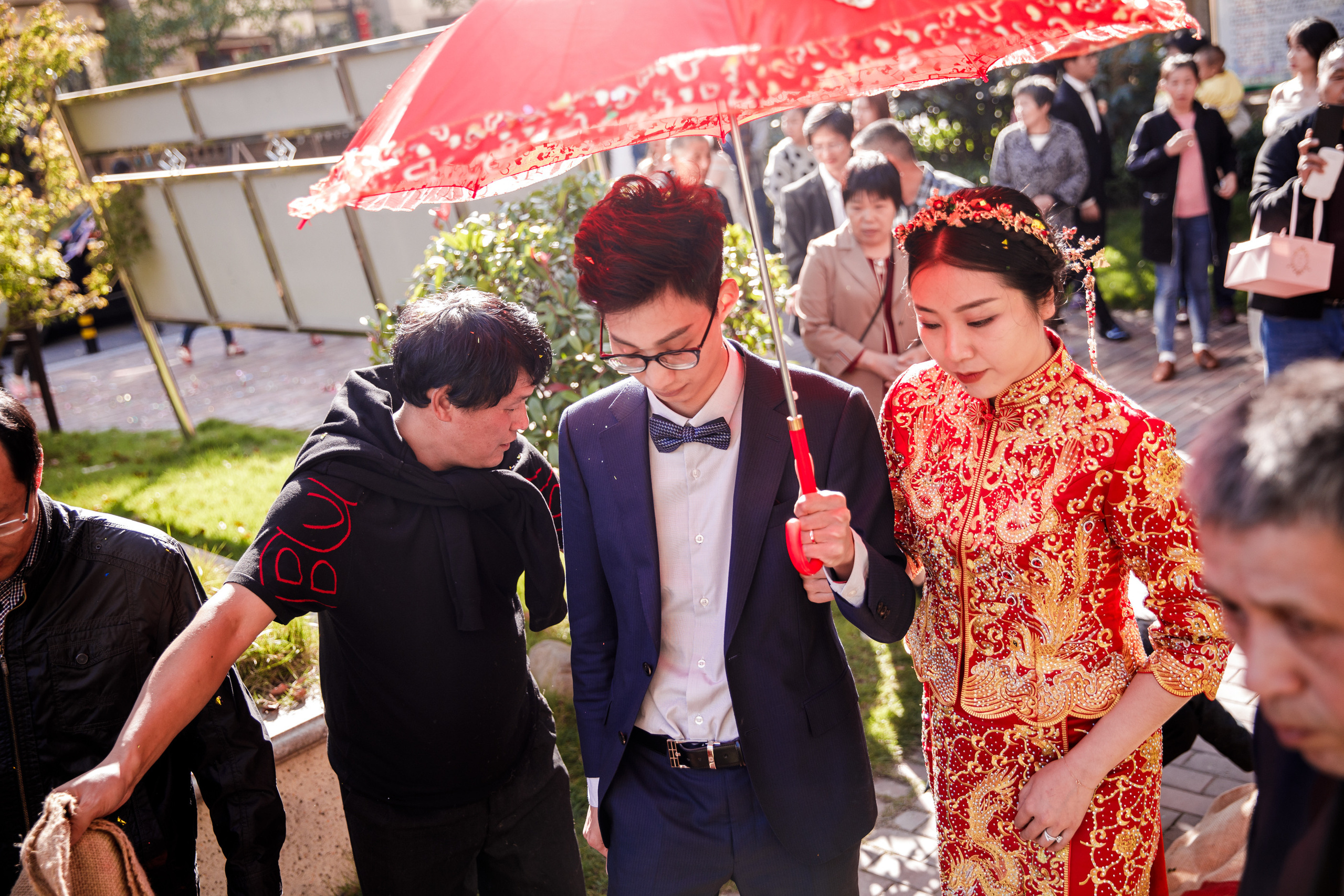 Китайская свадьба по традиционным китайским + европейским обычаям. Фотограф в Шанхае — Лола Пидлуская