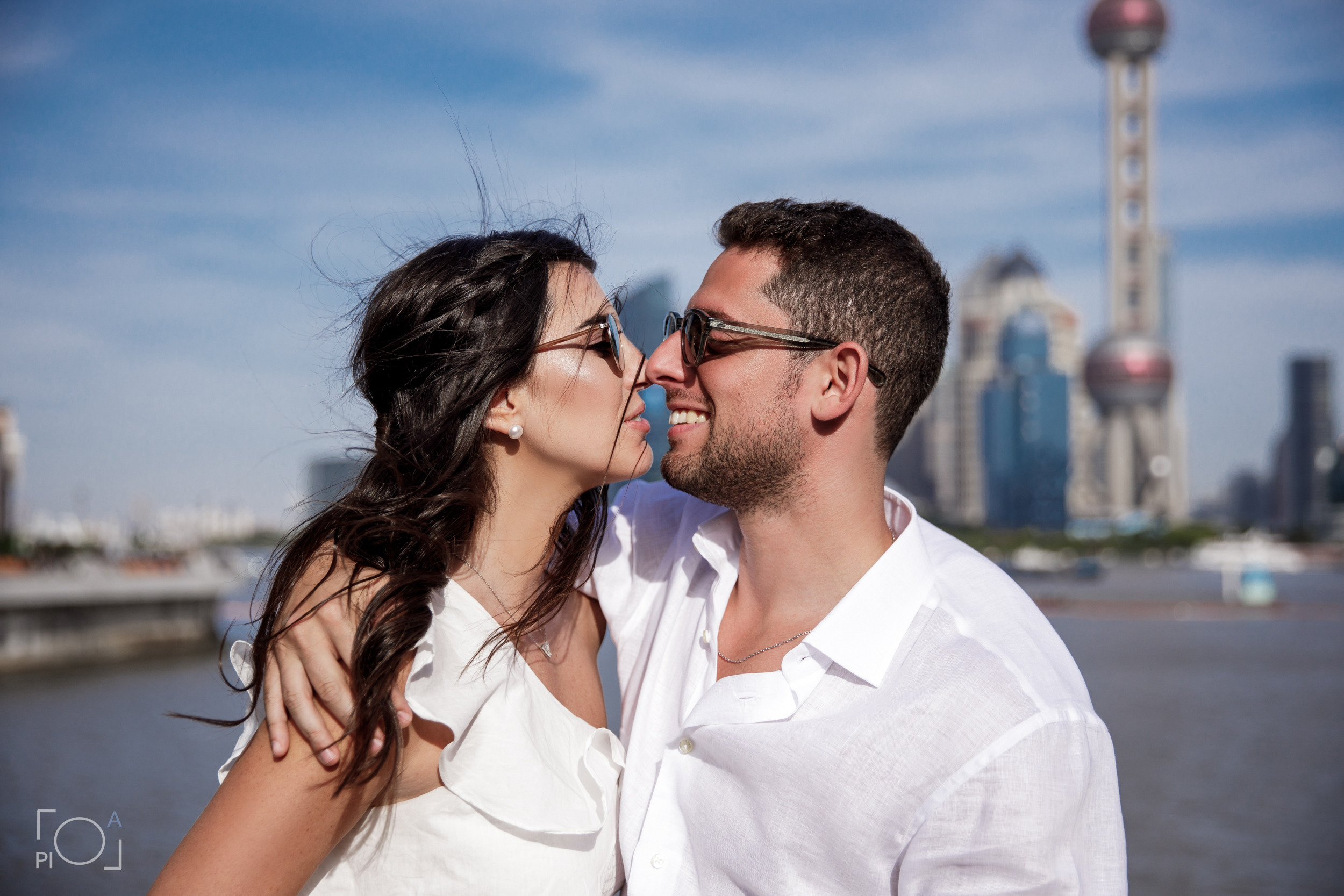 Романтическая прогулка: Фотосессия Бен и Лиор в двух знаковых местах Ш. Фотограф в Шанхае — Лола Пидлуская